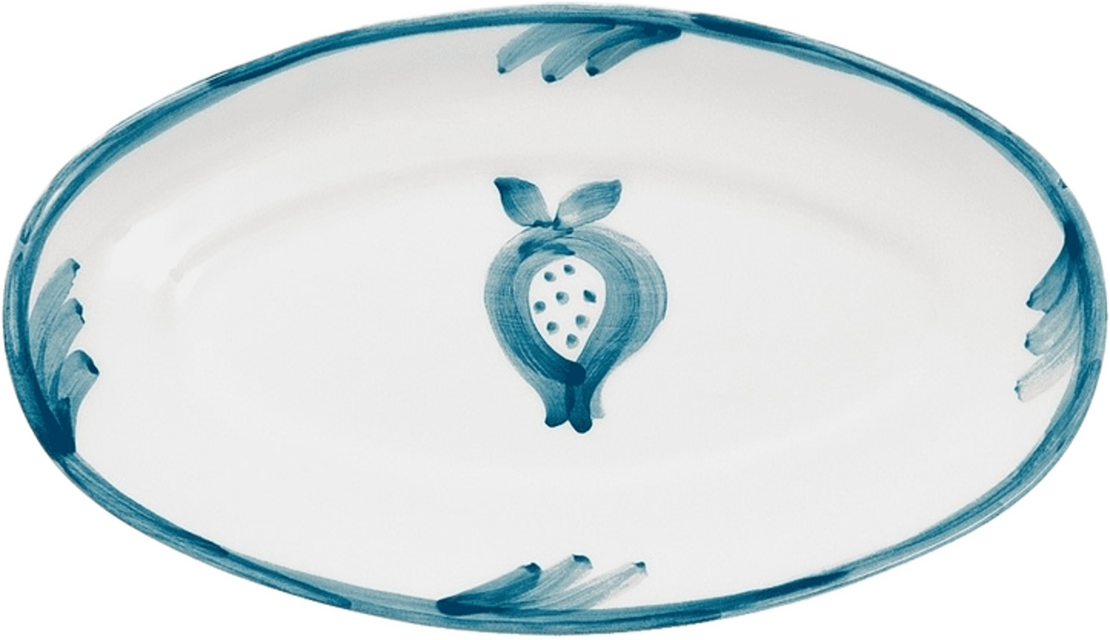 Pomegranate Litet Serveringsfat - 15 Cm, från Pick A Poppy, i färgen teal. Klicka för att öppna bilden i stort format