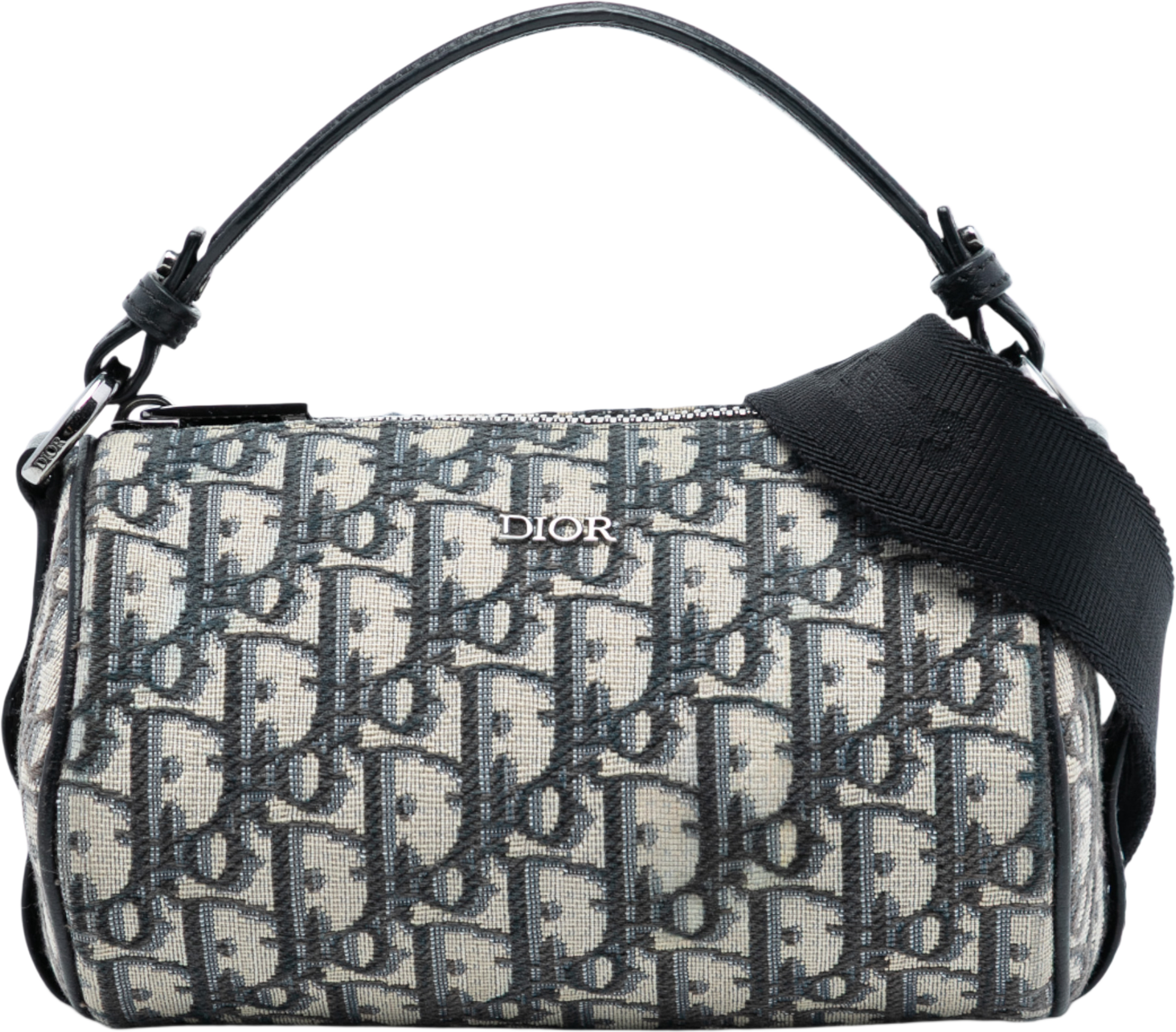 Dior Mini Oblique Canvas Roller Messenger Bag, från Luxclusif, i färgen blue. Klicka för att öppna bilden i stort format