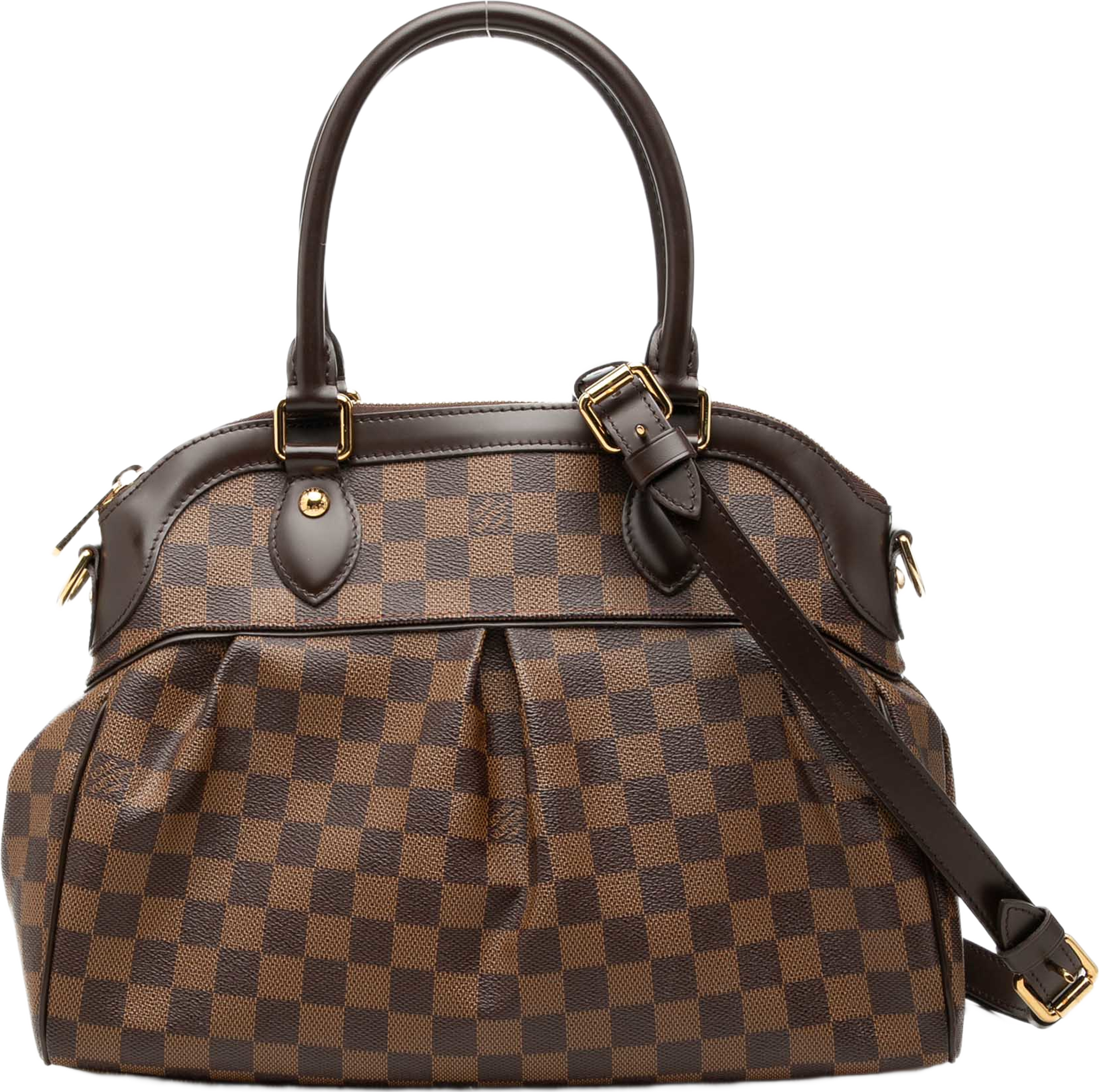 Louis Vuitton Damier Ebene Trevi Pm, från Luxclusif, i färgen brun. Klicka för att öppna bilden i stort format