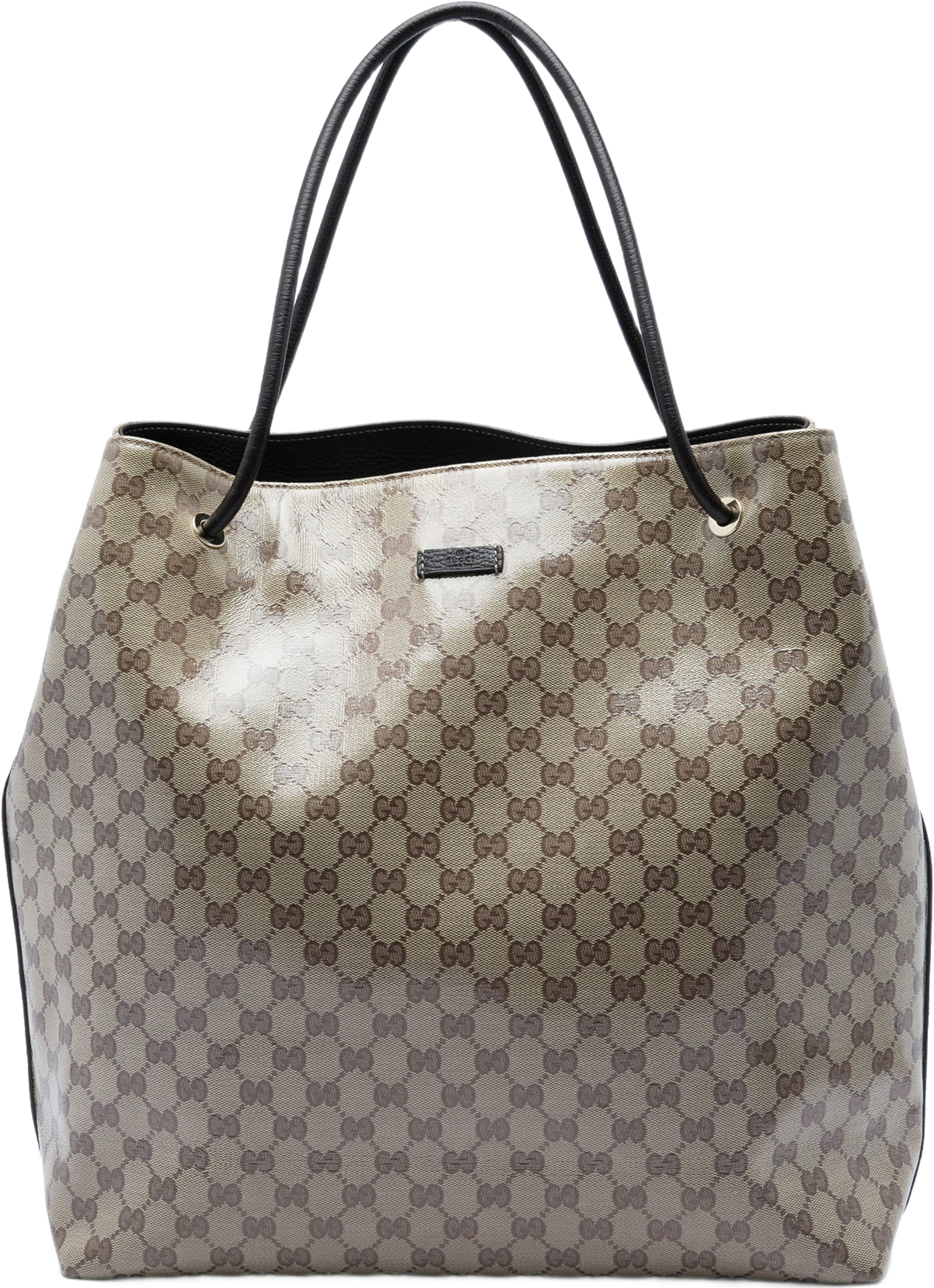Gucci Large Gg Crystal Gifford Tote, från Luxclusif, i färgen beige. Klicka för att öppna bilden i stort format
