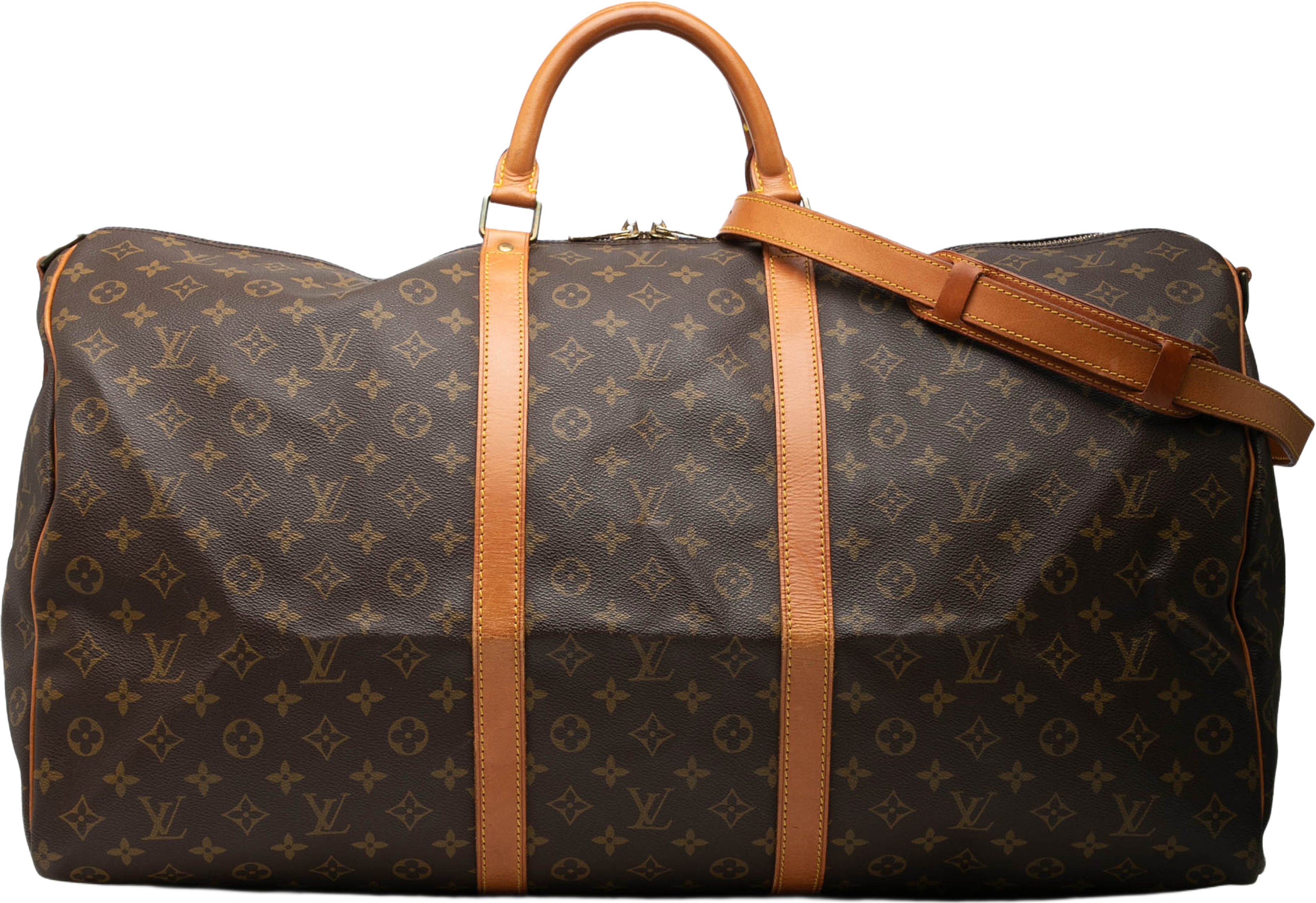 Louis Vuitton Monogram Keepall Bandouliere 60, från Luxclusif, i färgen brown. Klicka för att öppna bilden i stort format