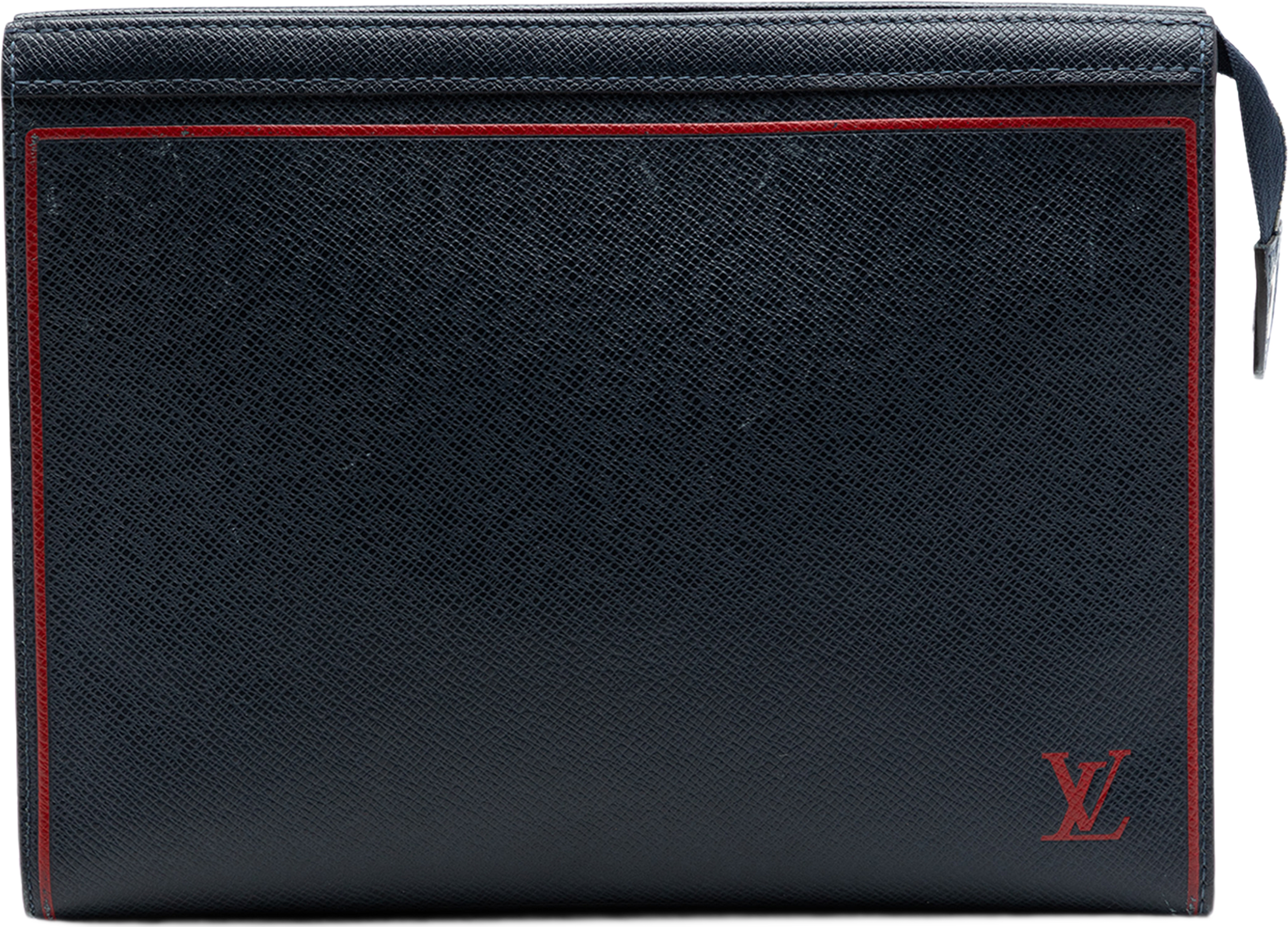 Louis Vuitton Taiga Pochette Voyage Mm, från Luxclusif, i färgen blå. Klicka för att öppna bilden i stort format