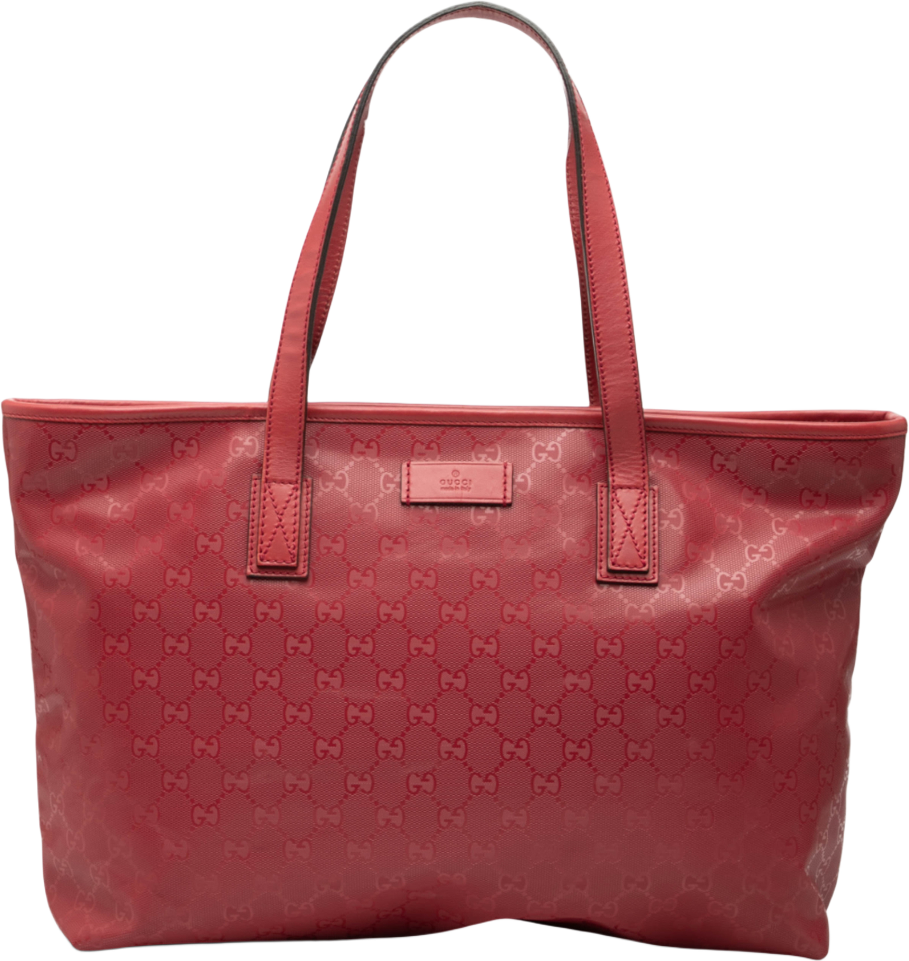 Gucci Medium Gg Imprime Tote, från Luxclusif, i färgen red. Klicka för att öppna bilden i stort format