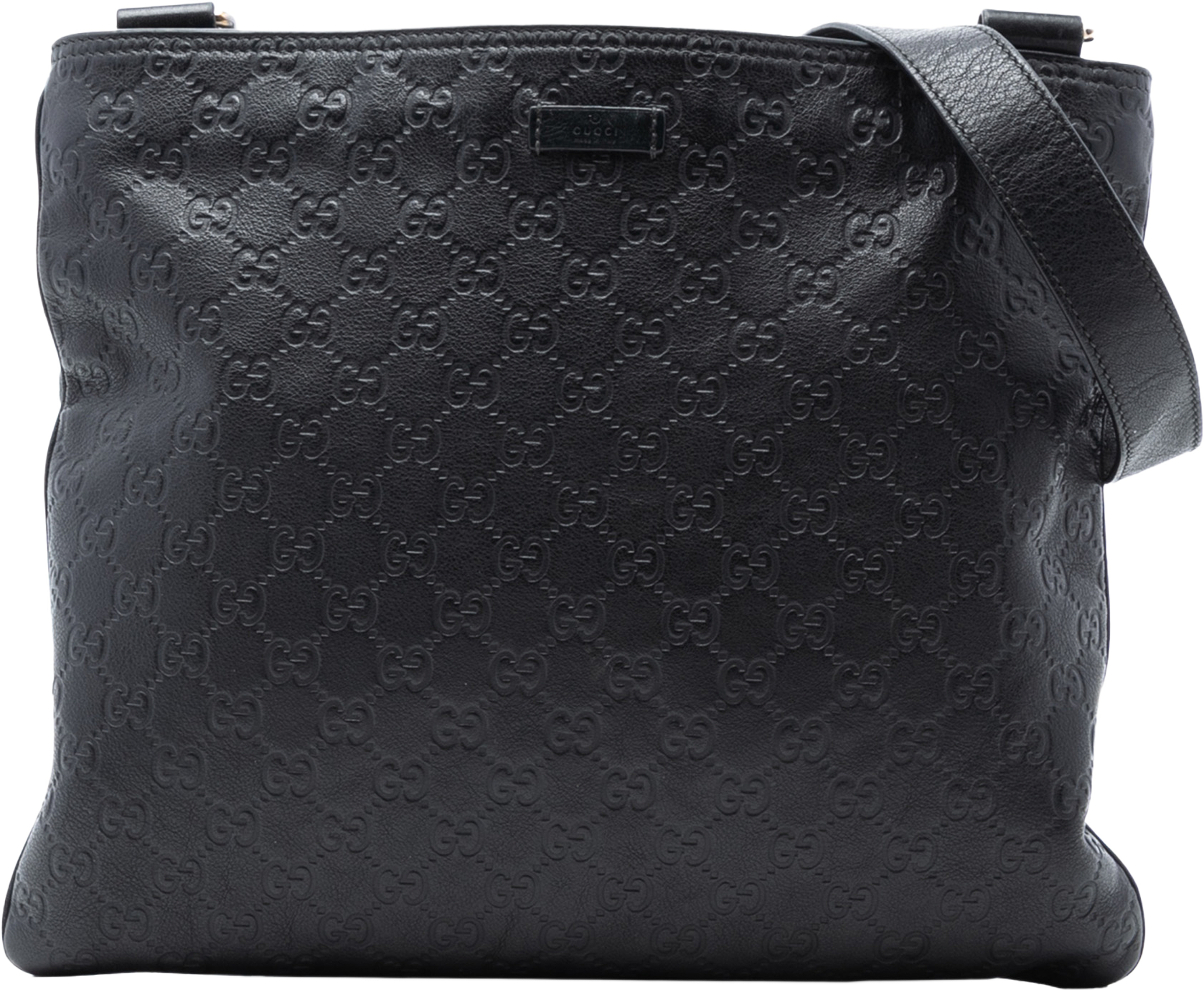 Gucci Guccissima Crossbody, från Luxclusif, i färgen black. Klicka för att öppna bilden i stort format