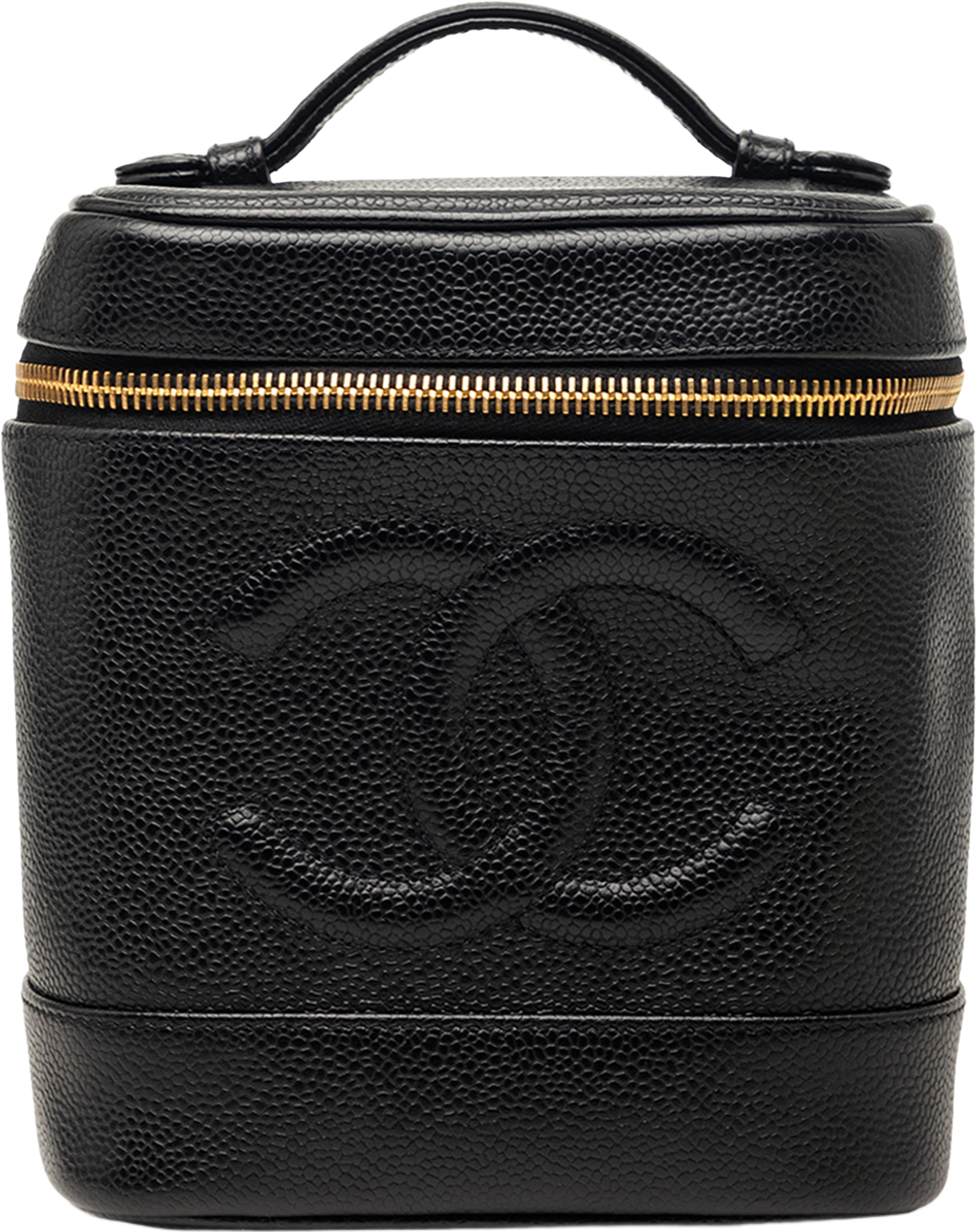 Chanel Cc Caviar Vanity Bag, från Luxclusif, i färgen black. Klicka för att öppna bilden i stort format
