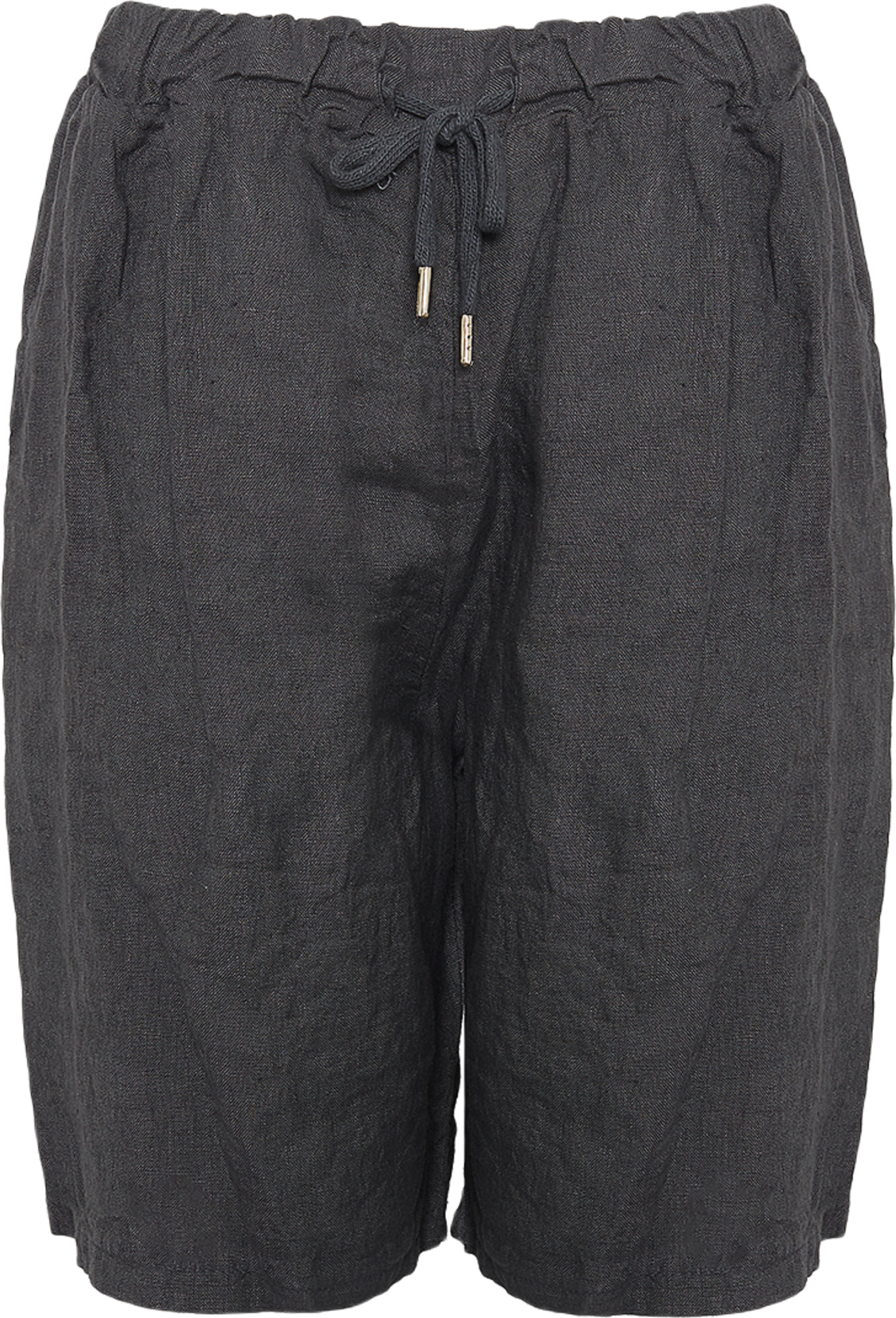 181017, Shorts, Linen - Dark Grey