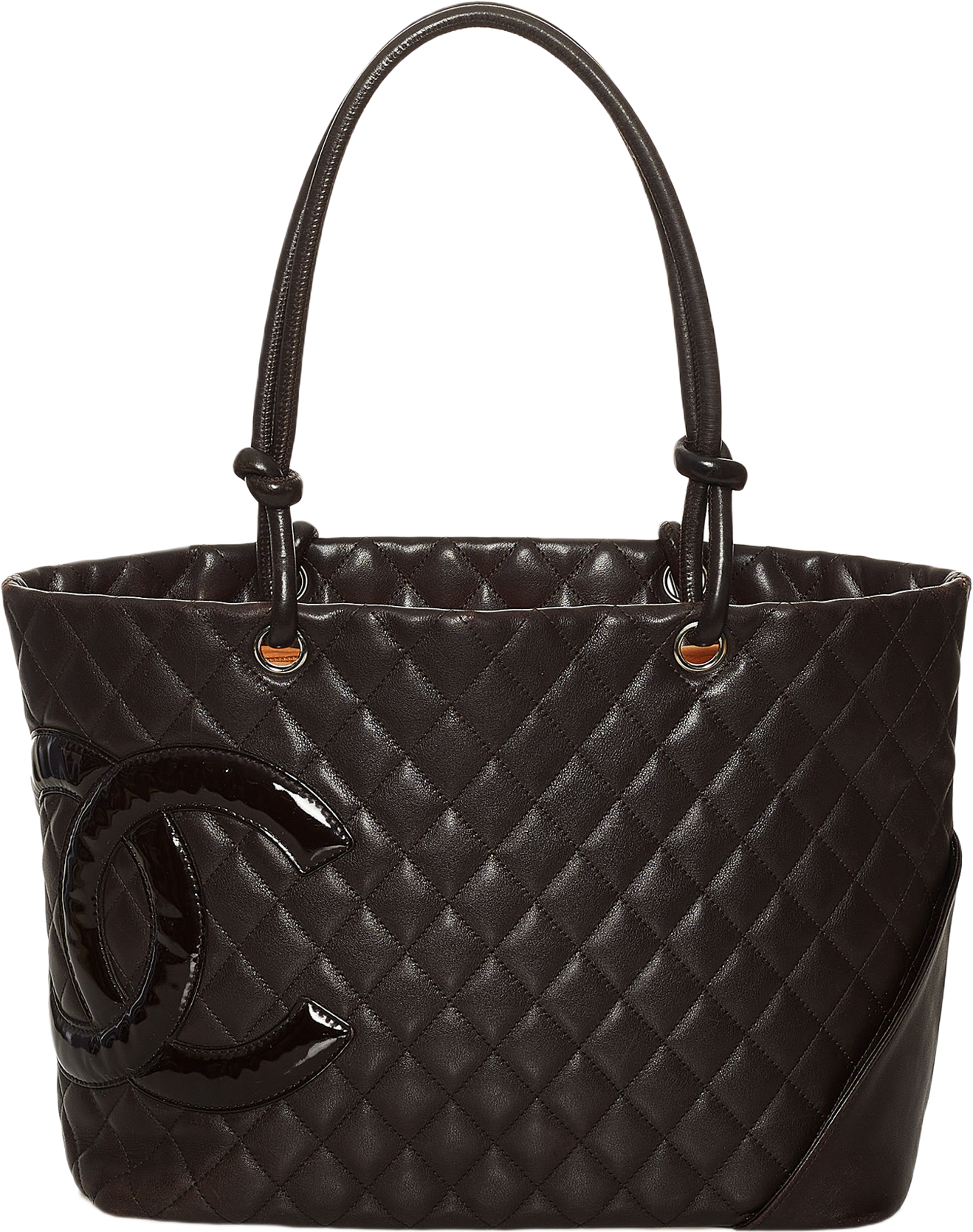 Chanel Cambon Ligne Tote, från Luxclusif, i färgen brown. Klicka för att öppna bilden i stort format