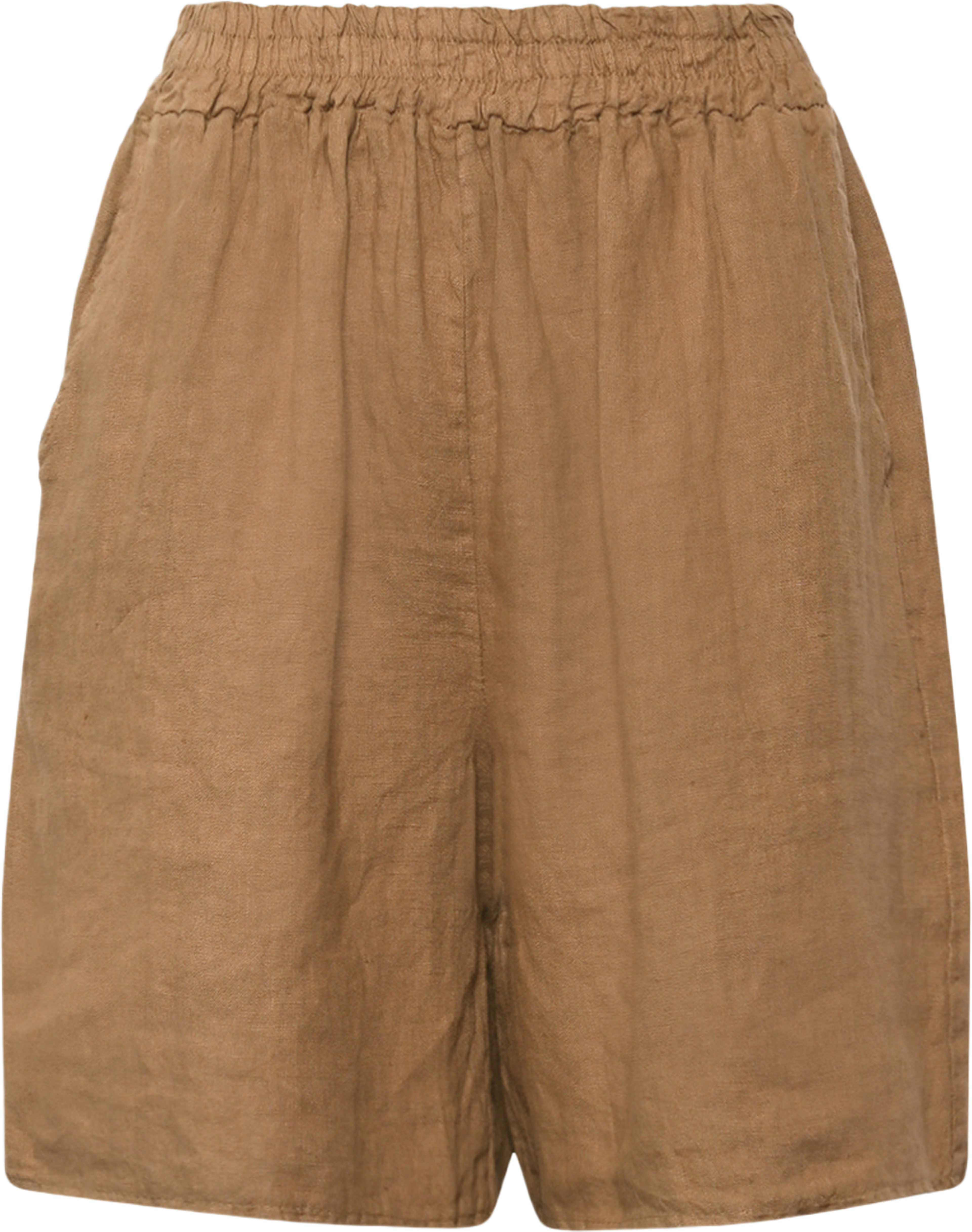 Tracy, Shorts, Linen - Light Brown