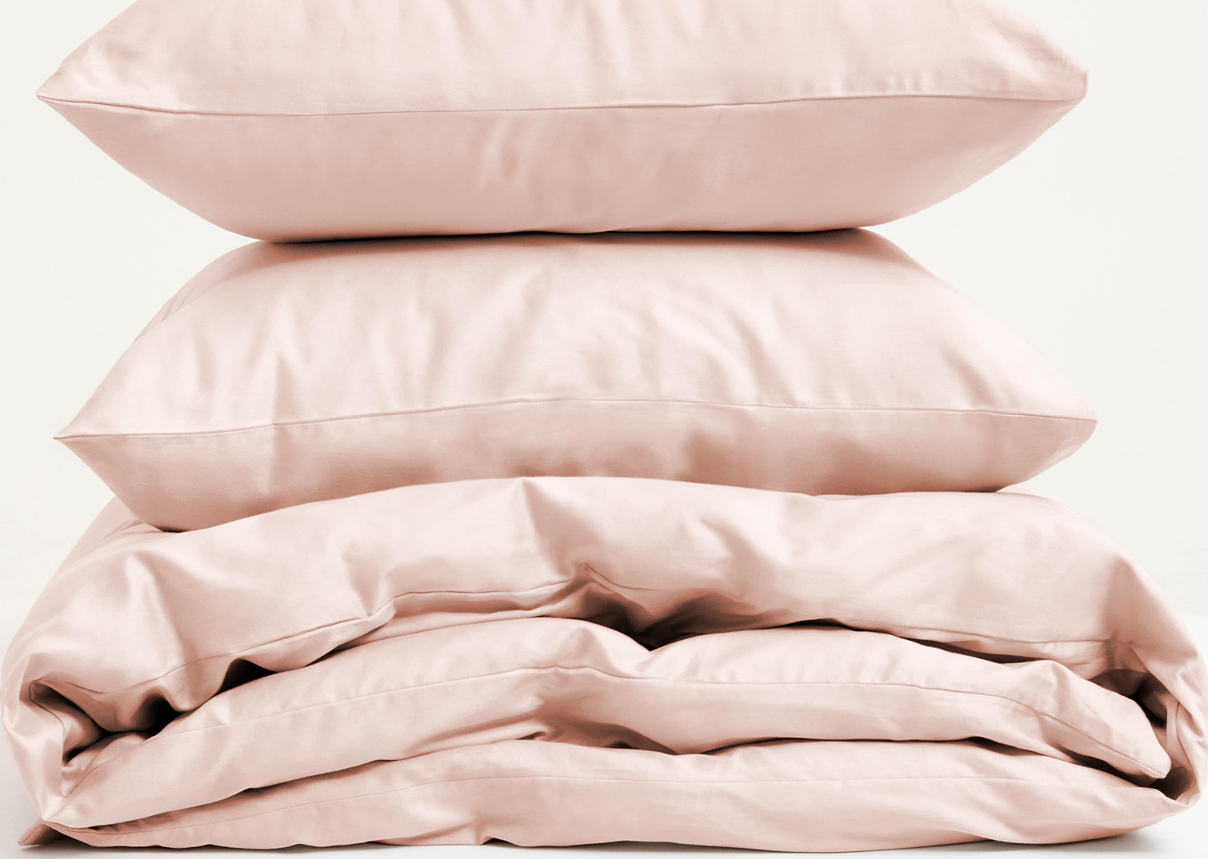 Bäddset Arkipelag Blank Rosa Dubbelt 220x220cm Med 2st Örngott 50x60xm