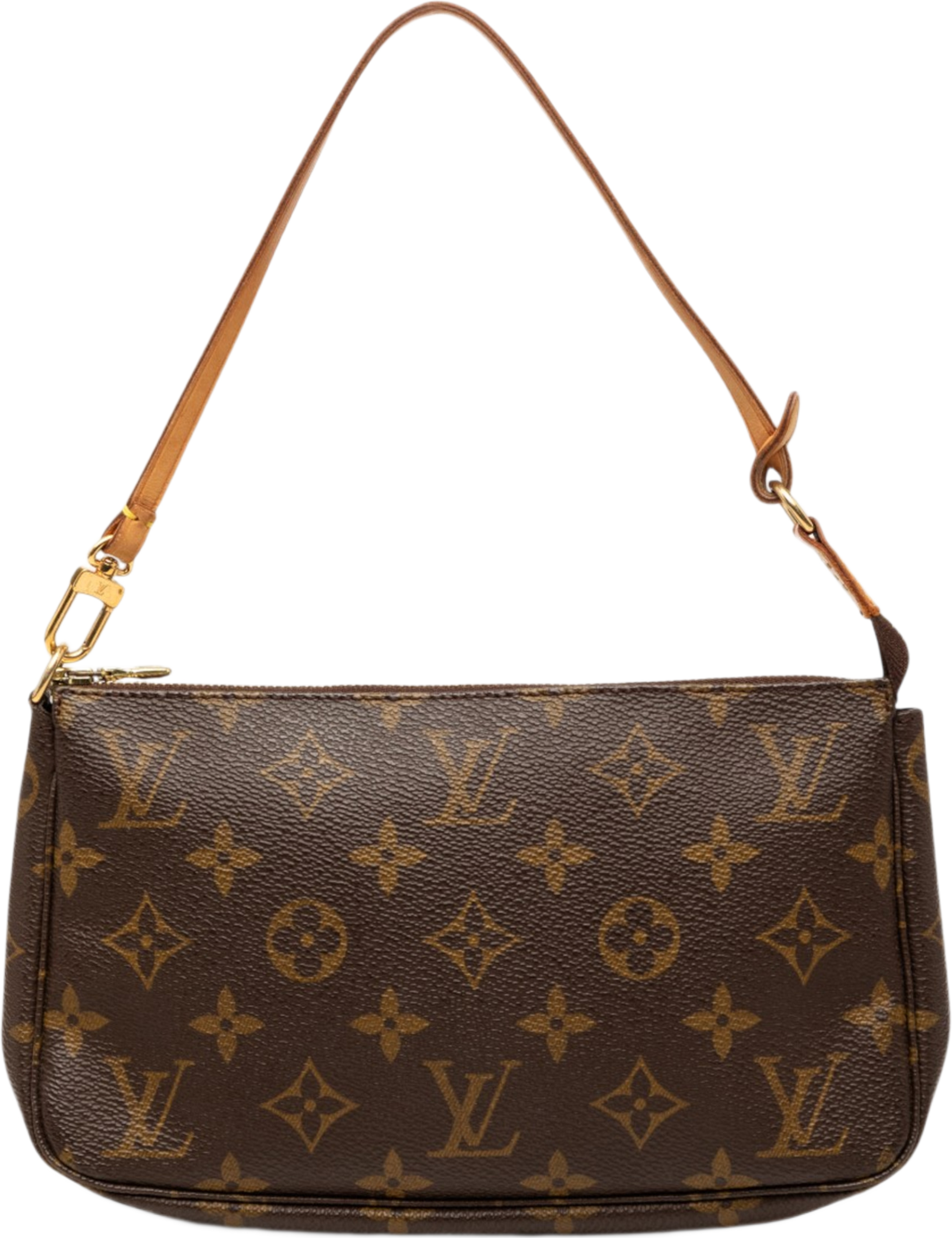 Louis Vuitton Monogram Pochette Accessoires, från Luxclusif, i färgen brown. Klicka för att öppna bilden i stort format