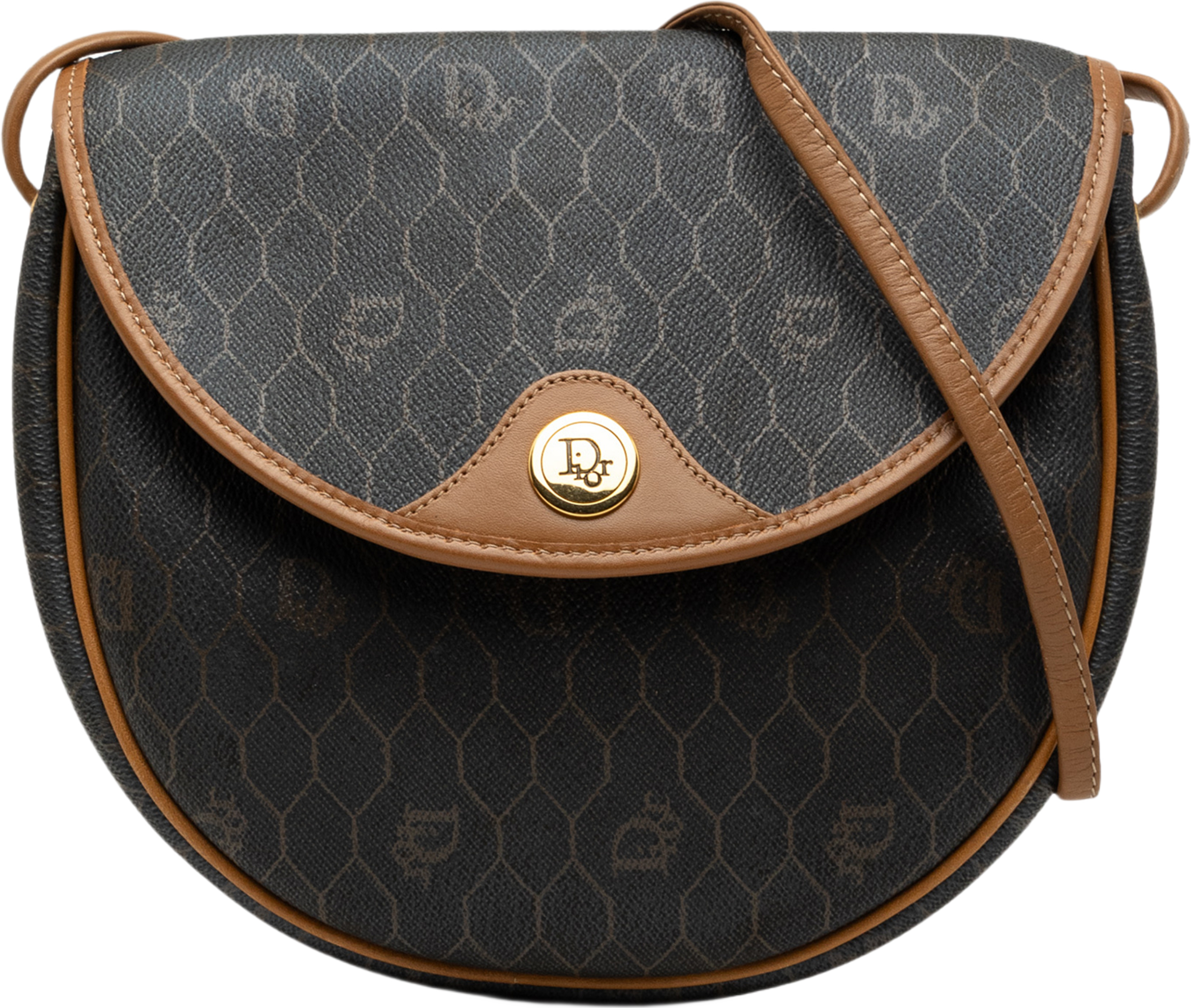Dior Honeycomb Coated Canvas Crossbody, från Luxclusif, i färgen svart. Klicka för att öppna bilden i stort format