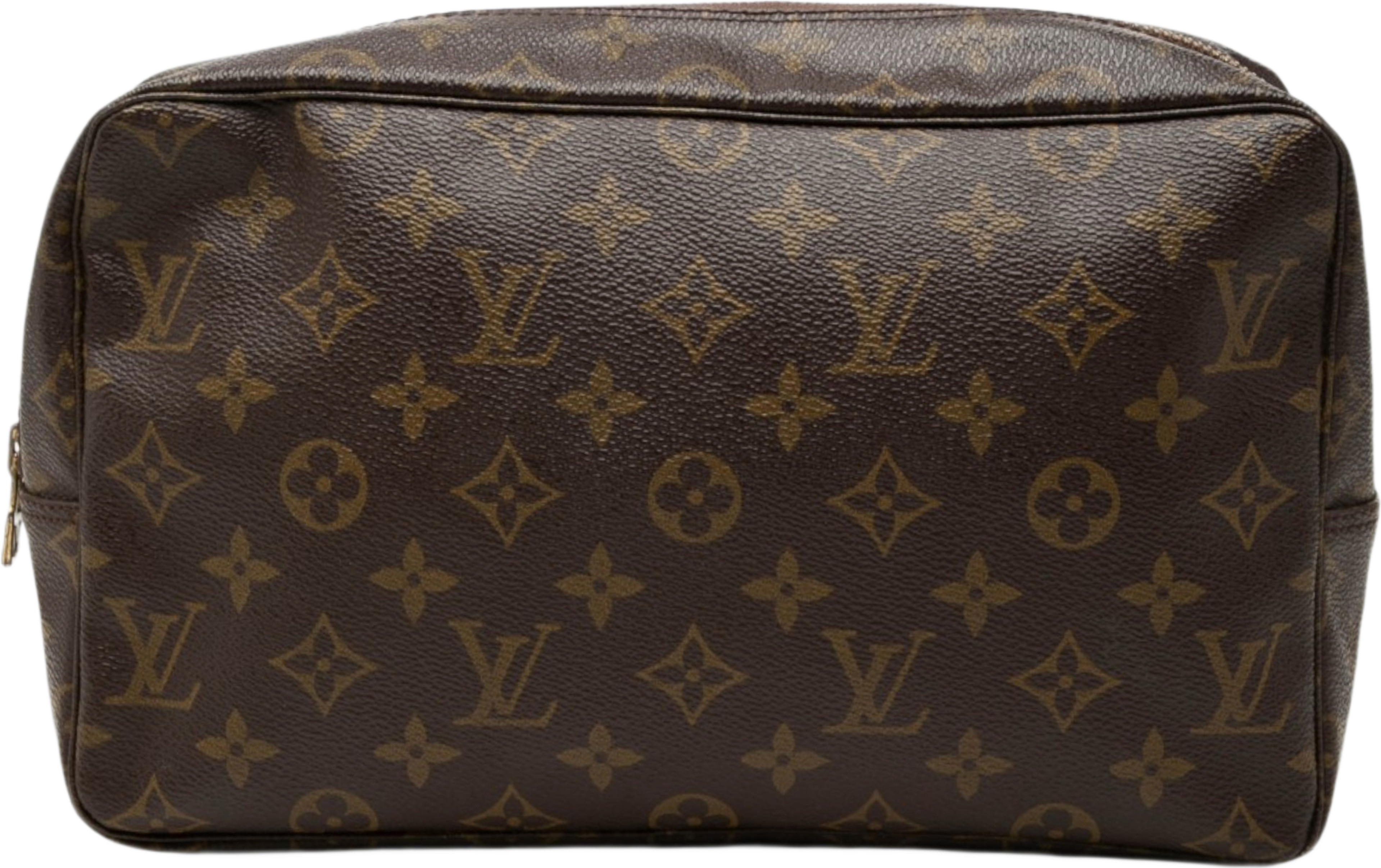 Louis Vuitton Monogram Trousse Toilette 28, från Luxclusif, i färgen brun. Klicka för att öppna bilden i stort format