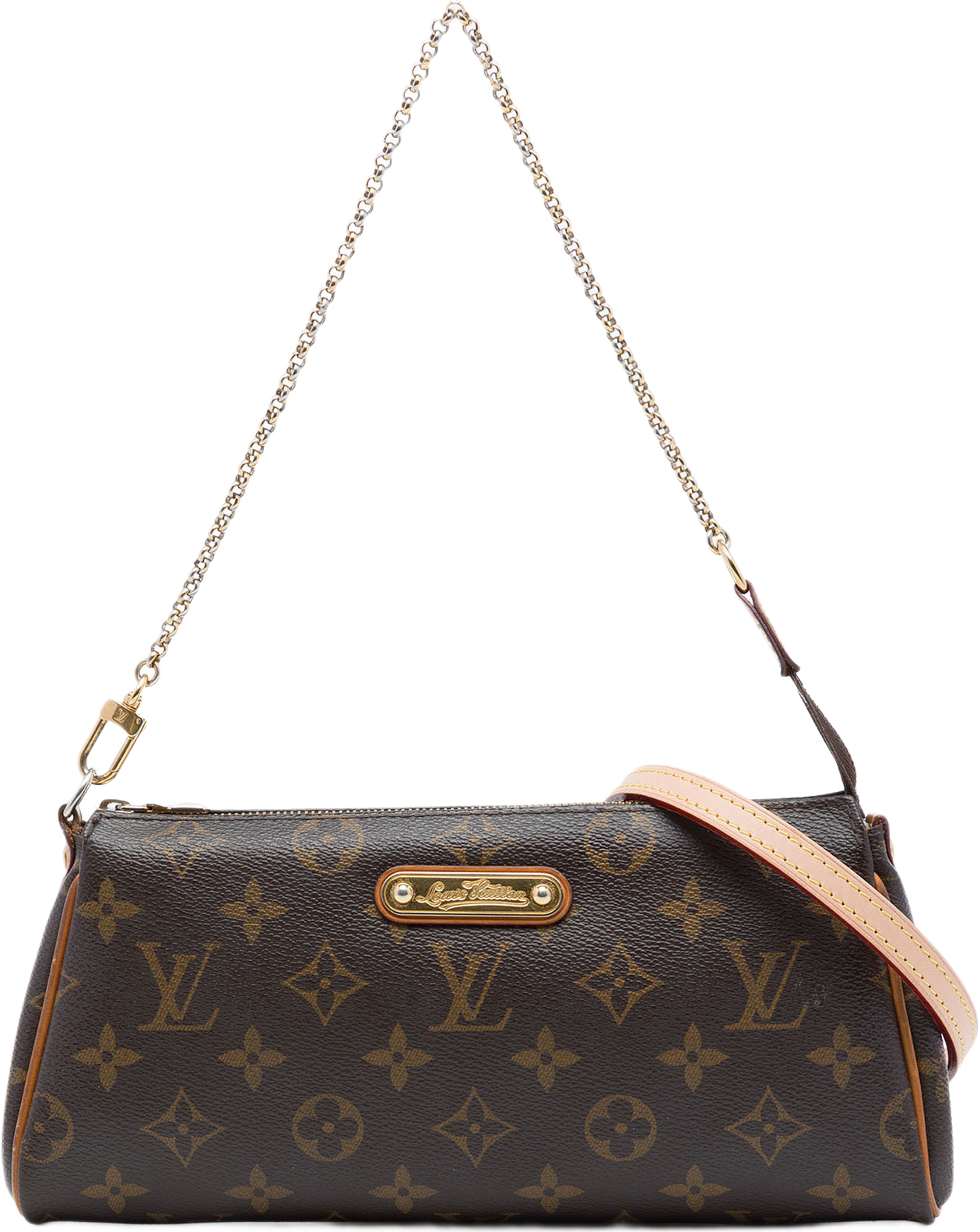 Louis Vuitton Monogram Eva, från Luxclusif, i färgen brun. Klicka för att öppna bilden i stort format