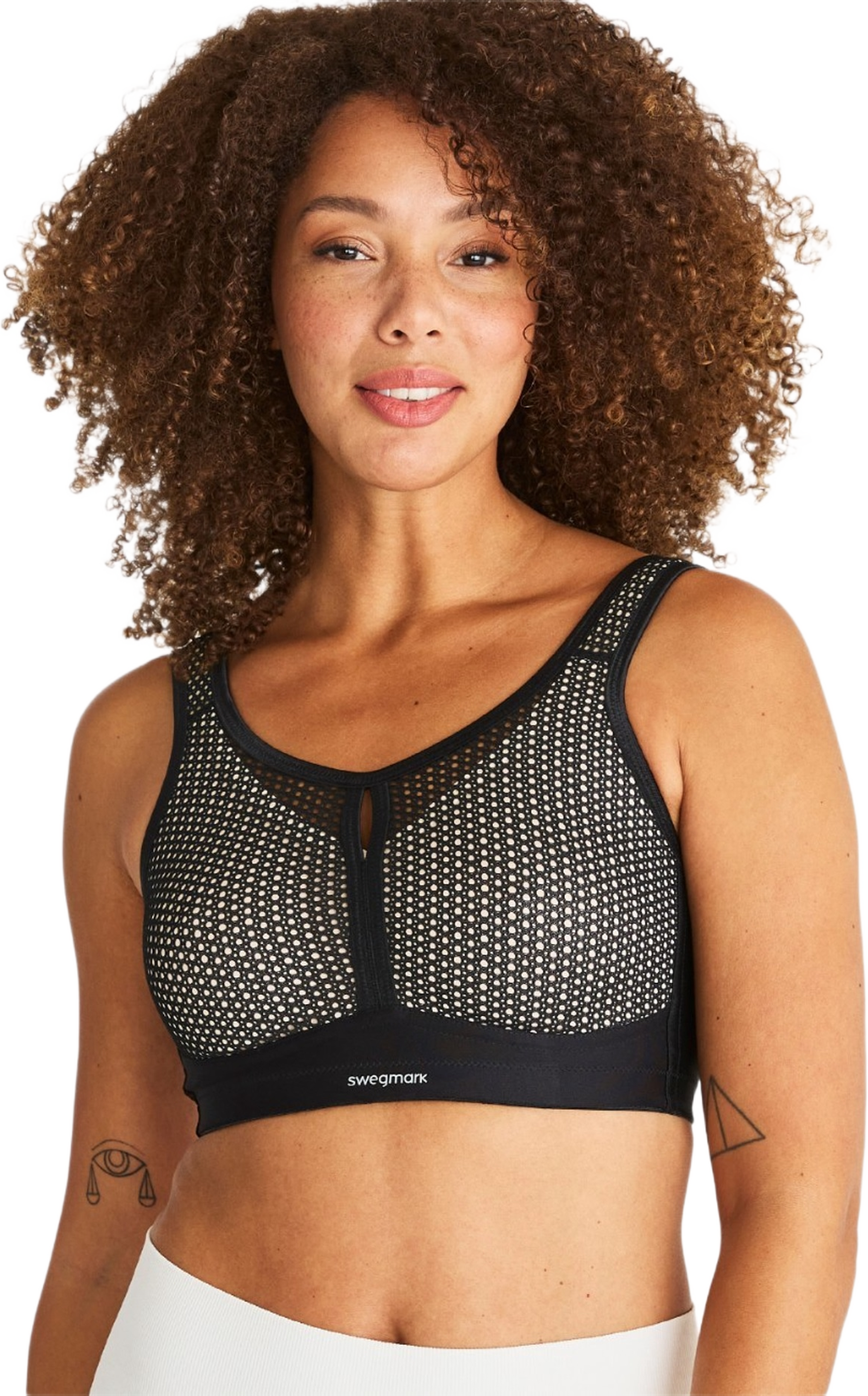 Net Impact Force Sport-bh, från Swegmark, i färgen black/beige. Klicka för att öppna bilden i stort format