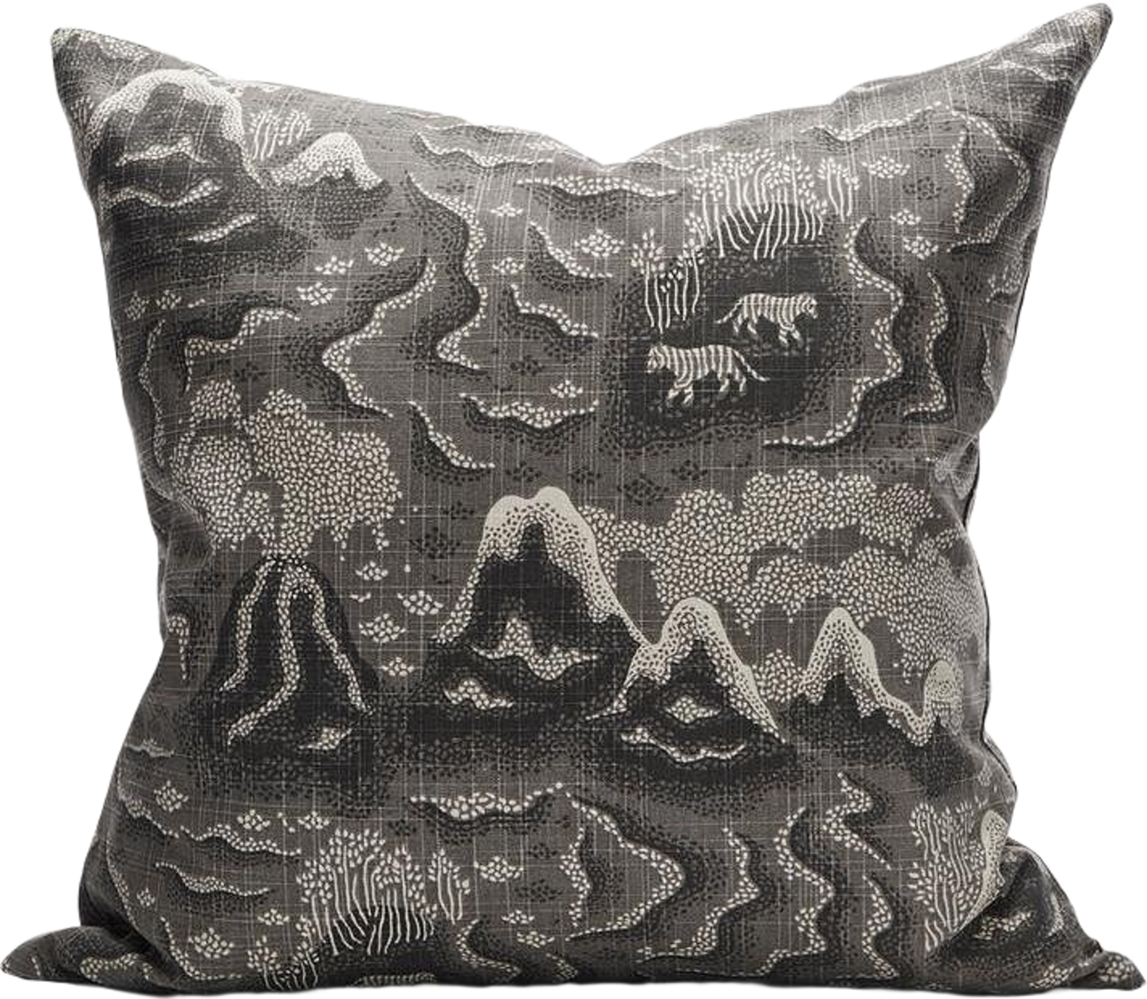 Kuddfodral Tiger Island 50x50cm Grå