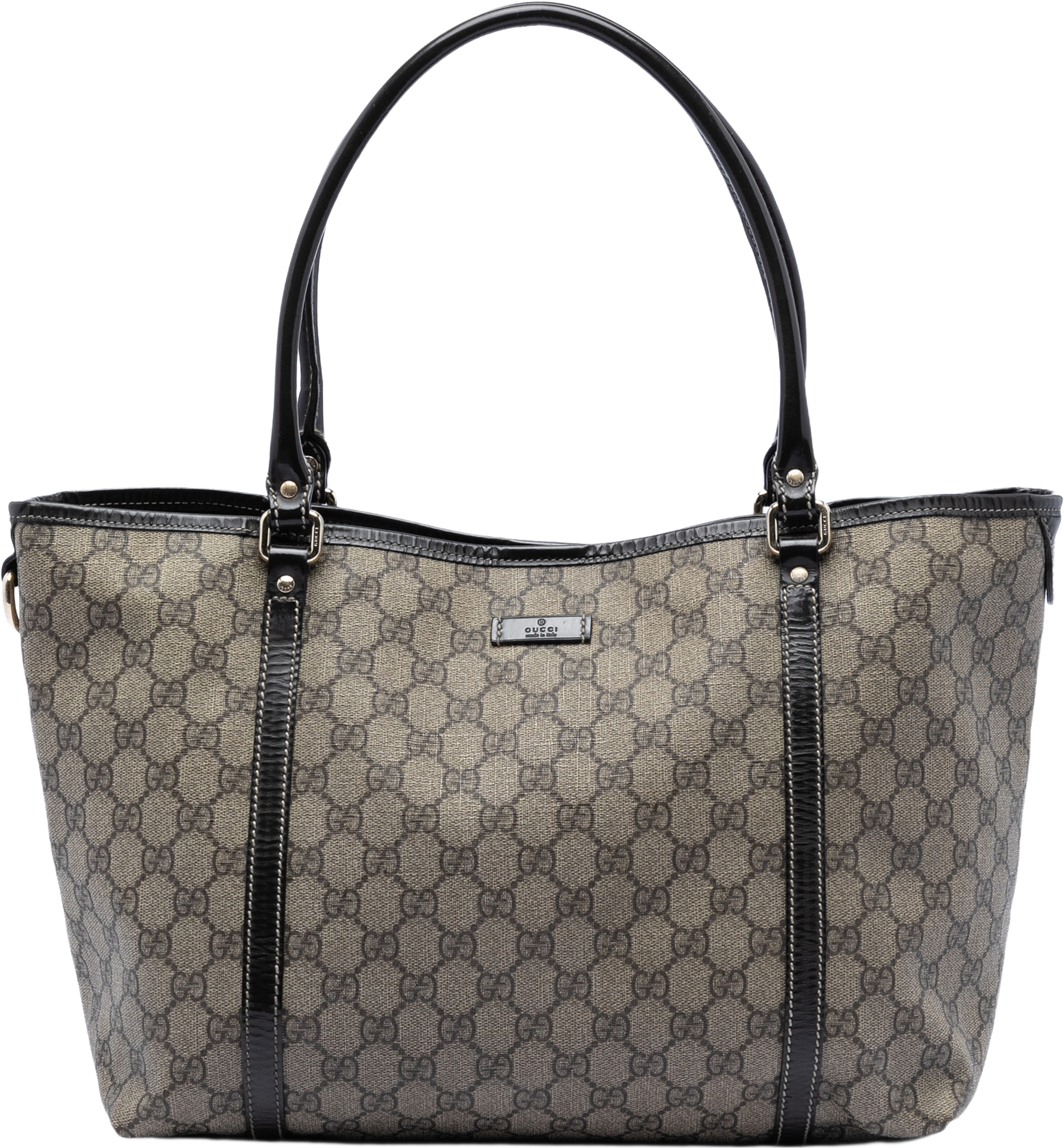 Gucci Medium Gg Supreme Joy Tote, från Luxclusif, i färgen beige. Klicka för att öppna bilden i stort format