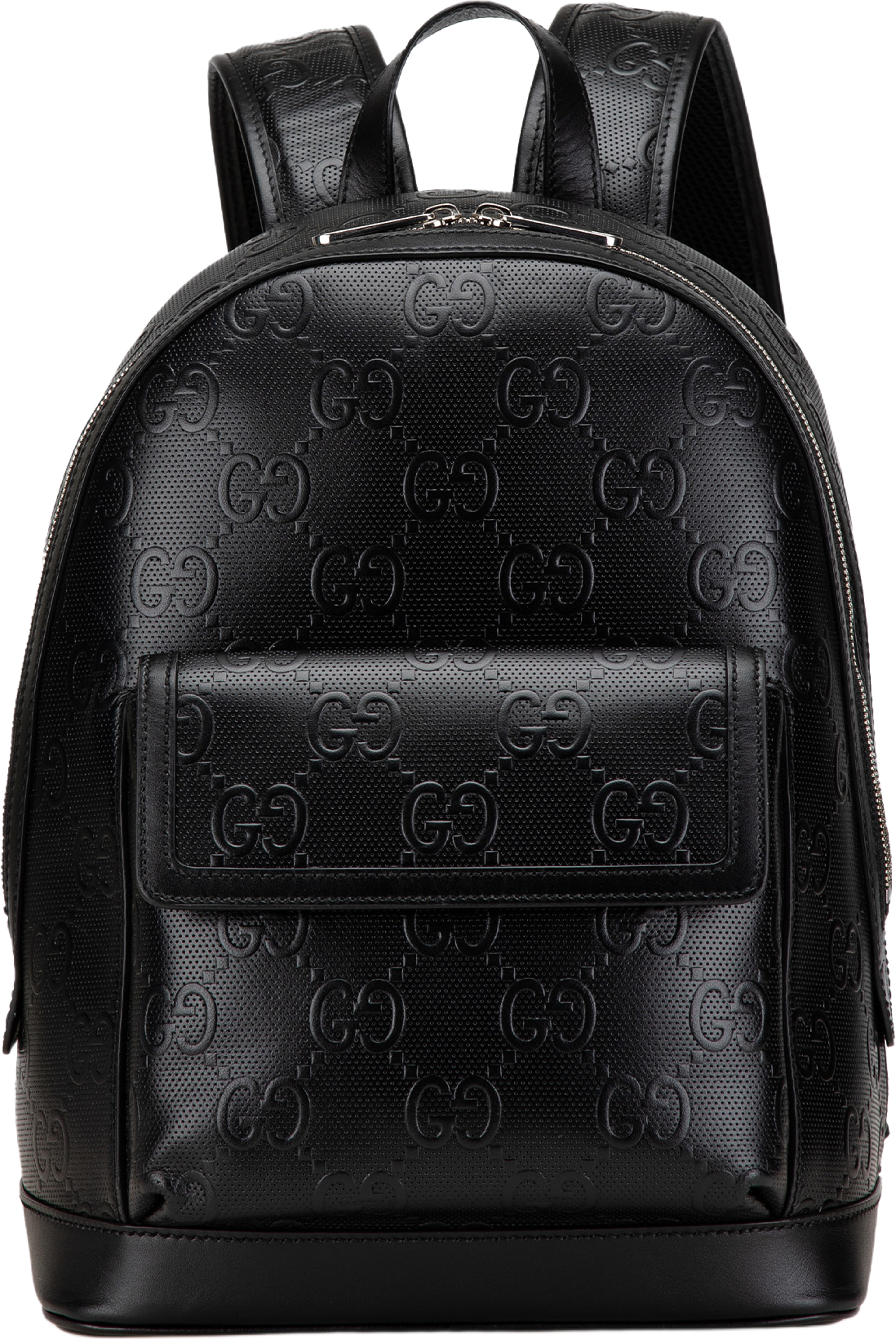 Gucci Gg Embossed Backpack, från Luxclusif, i färgen black. Klicka för att öppna bilden i stort format