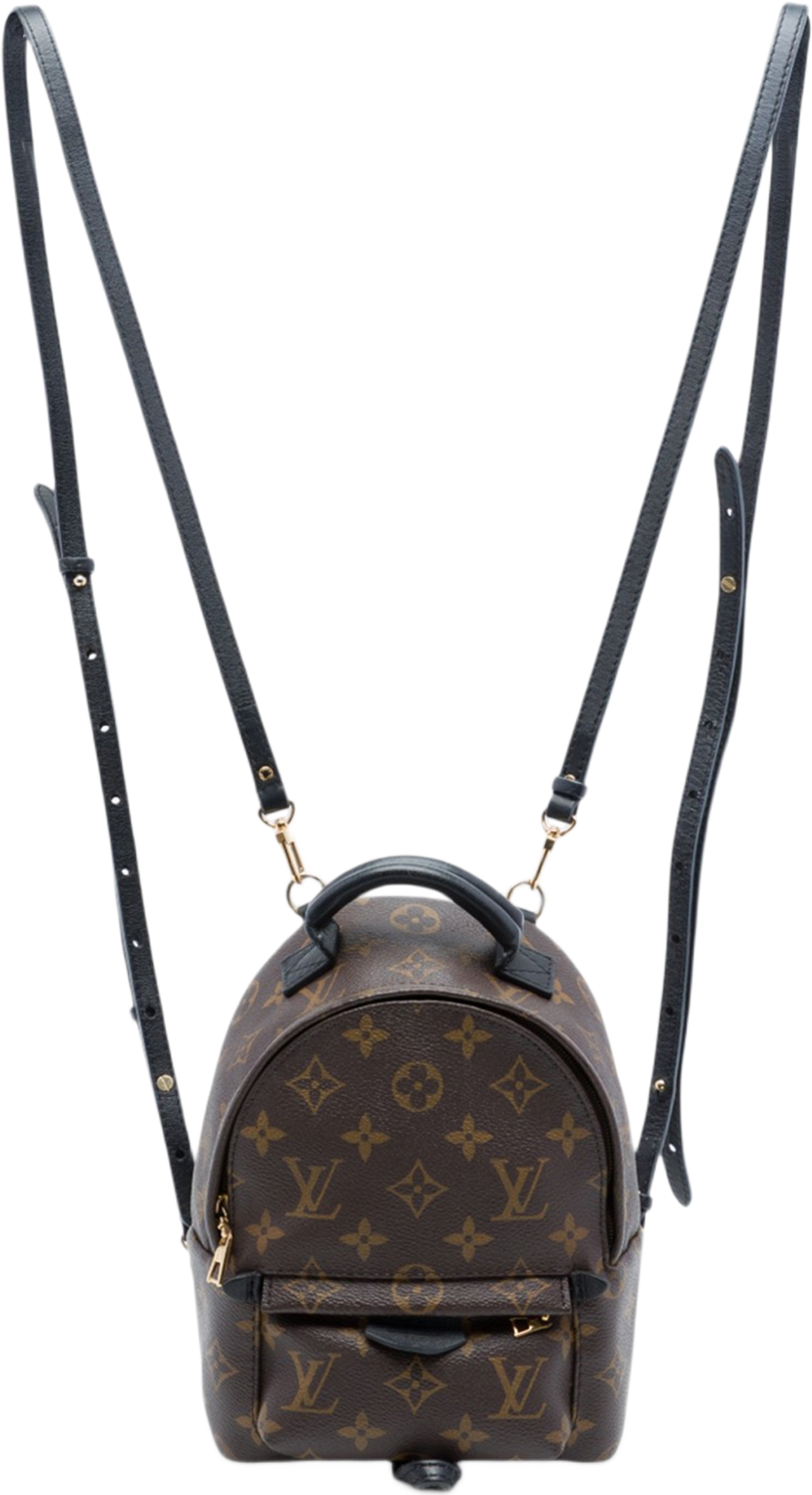 Louis Vuitton Monogram Mini Palm Springs, från Luxclusif, i färgen brun. Klicka för att öppna bilden i stort format