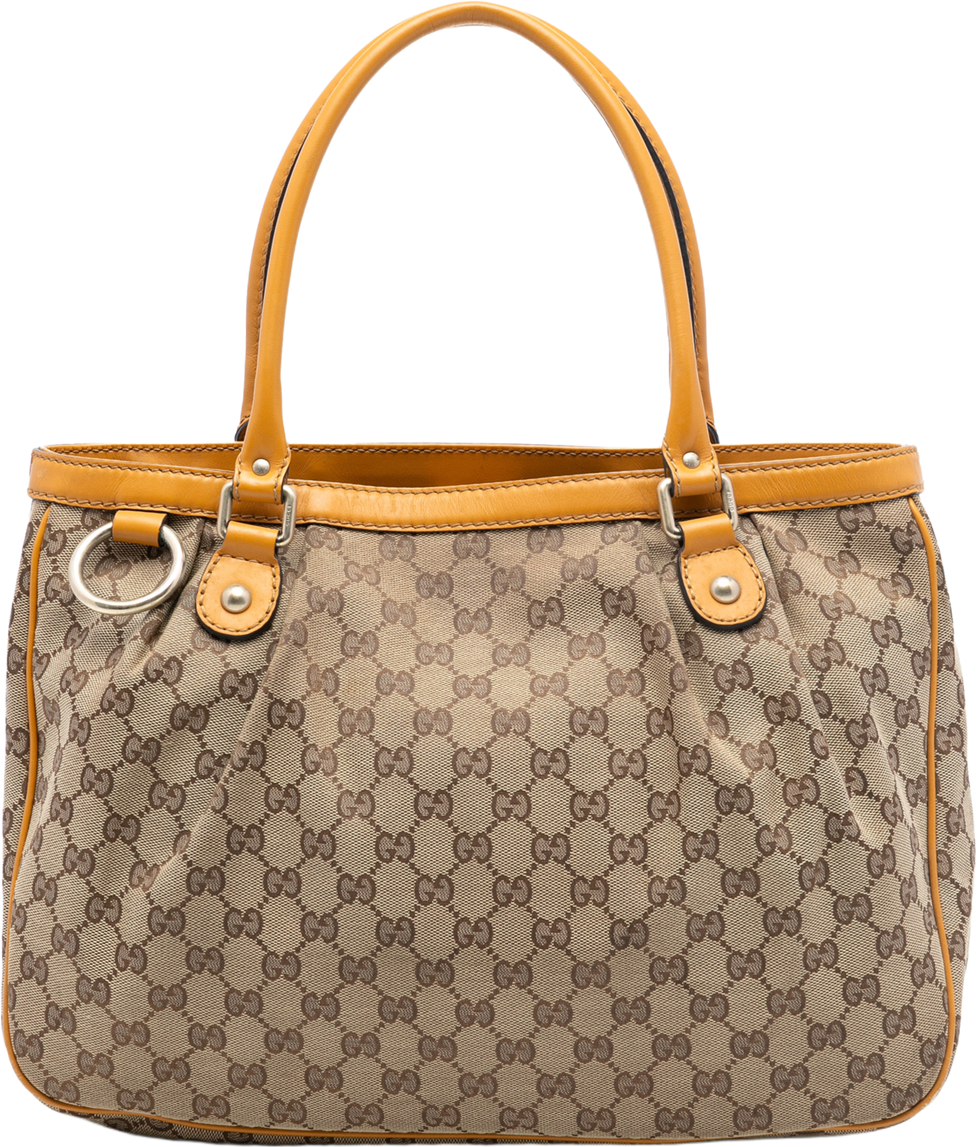 Gucci Gg Canvas Sukey Tote, från Luxclusif, i färgen beige. Klicka för att öppna bilden i stort format