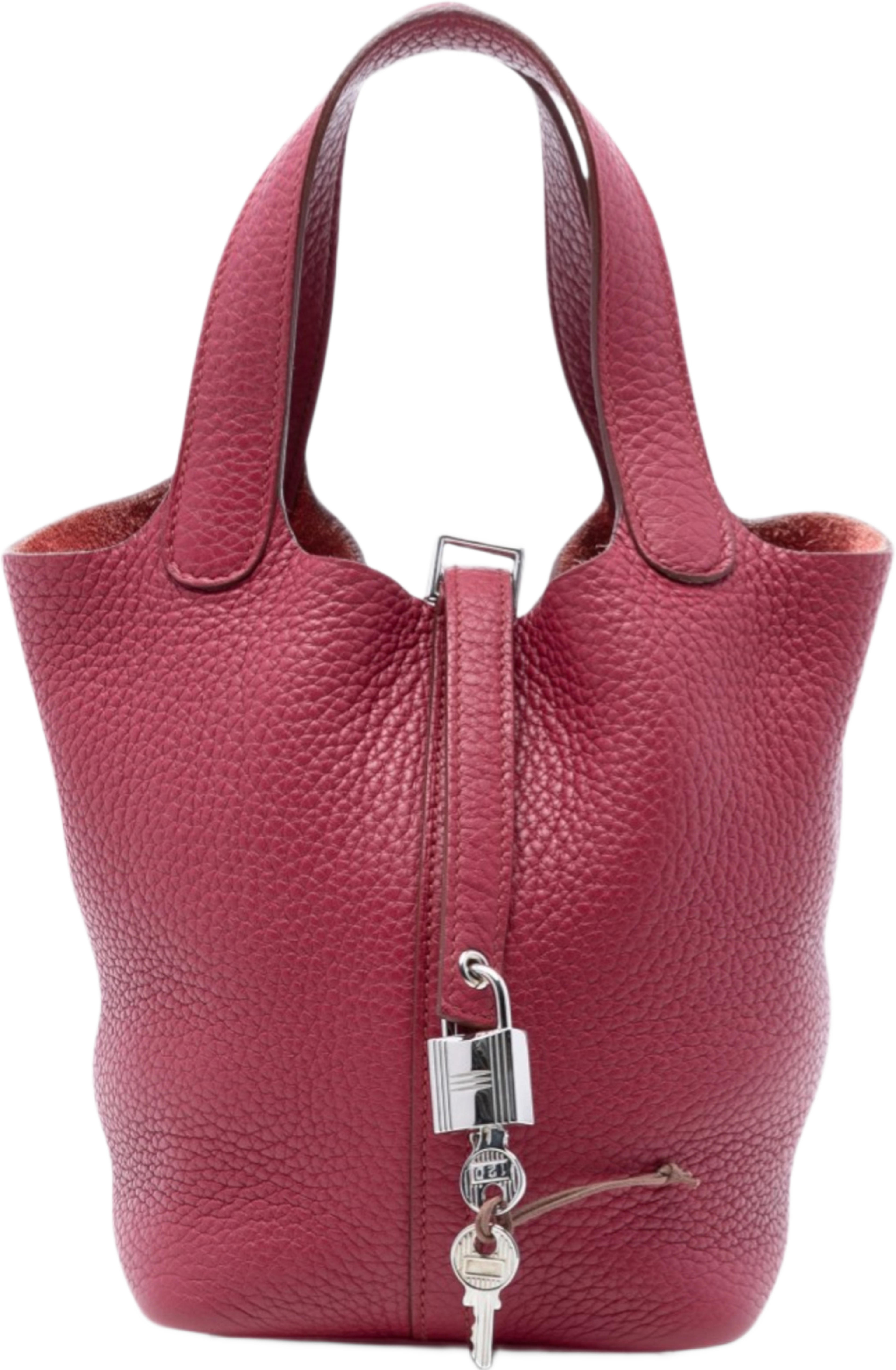 Hermès Clemence Evelyne 16 Amazone, från Luxclusif, i färgen röd. Klicka för att öppna bilden i stort format