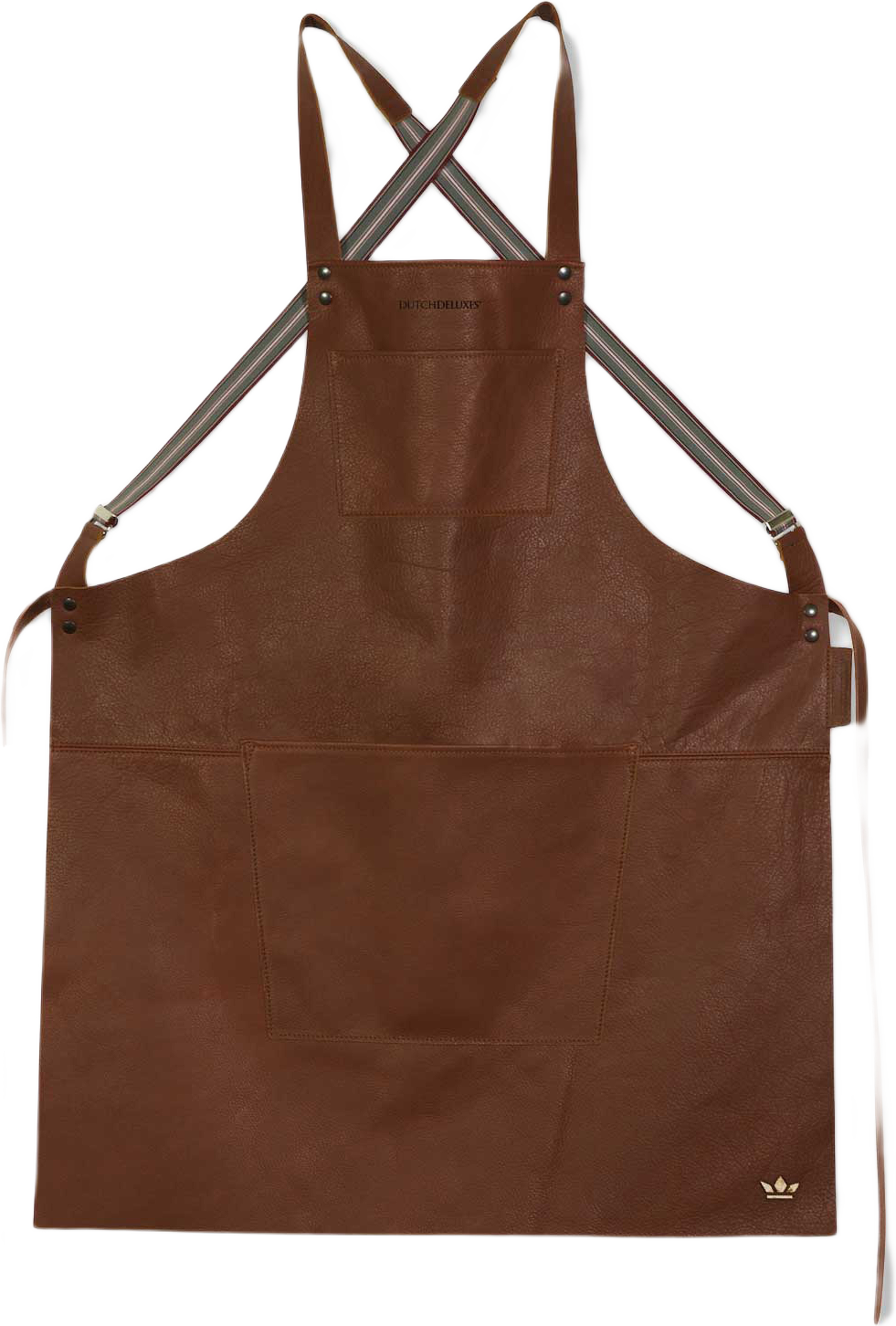 Förkläde Med Hängslen 65 X 77 Cm, från Dutchdeluxes, i färgen brown. Klicka för att öppna bilden i stort format