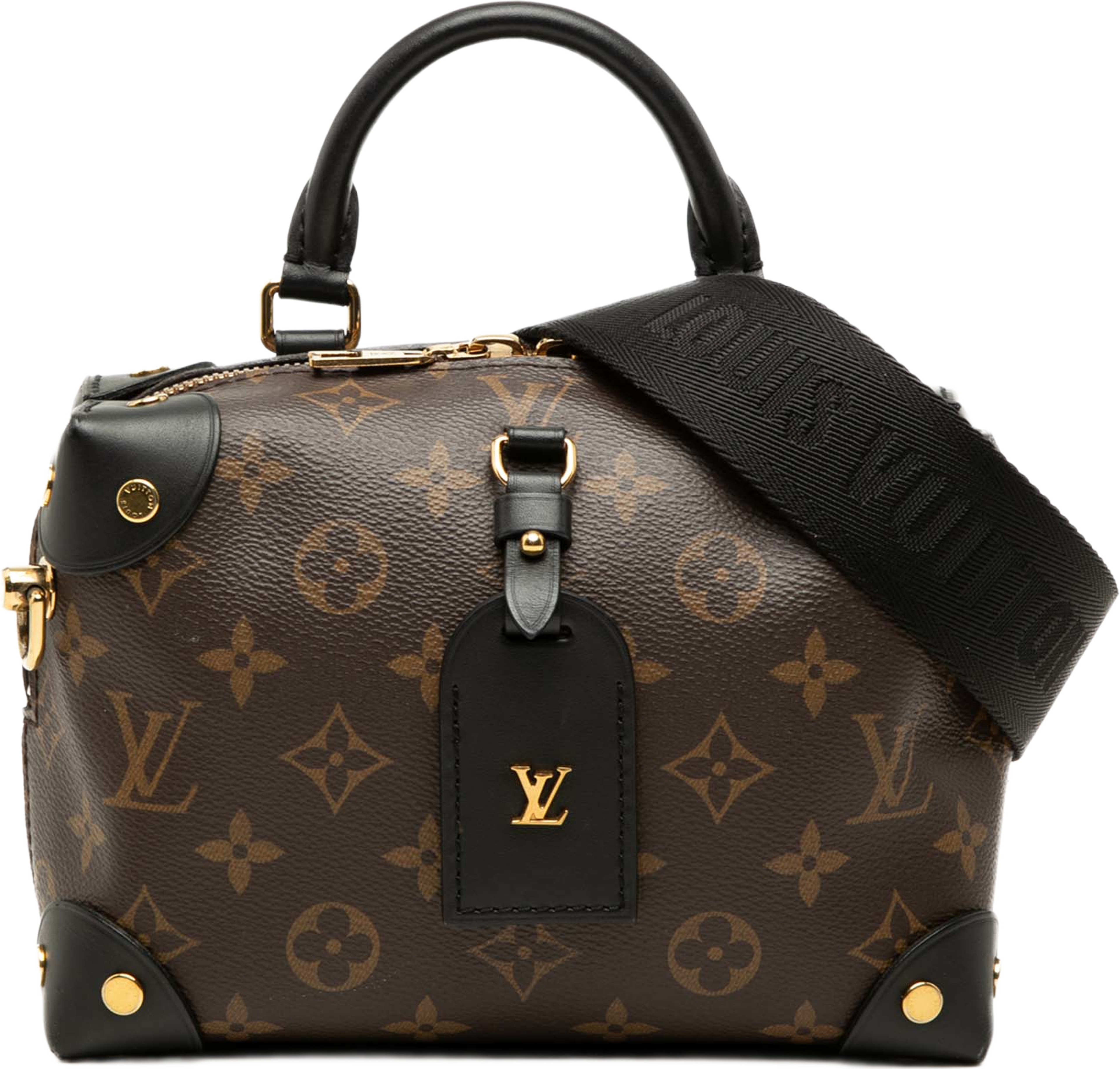 Louis Vuitton Monogram Petite Malle Souple, från Luxclusif, i färgen brun. Klicka för att öppna bilden i stort format