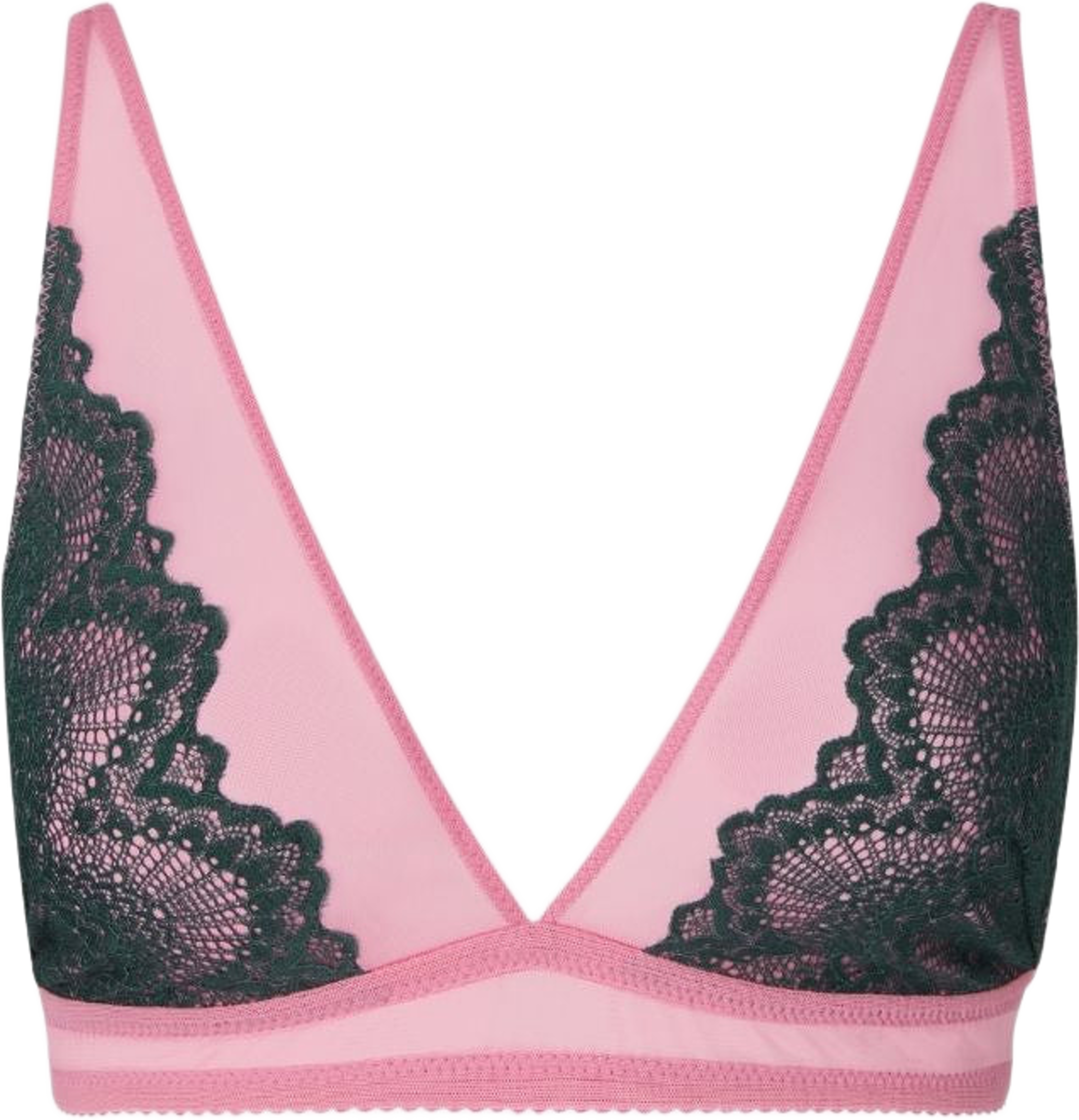 Lace Mesh Plunge Bralette