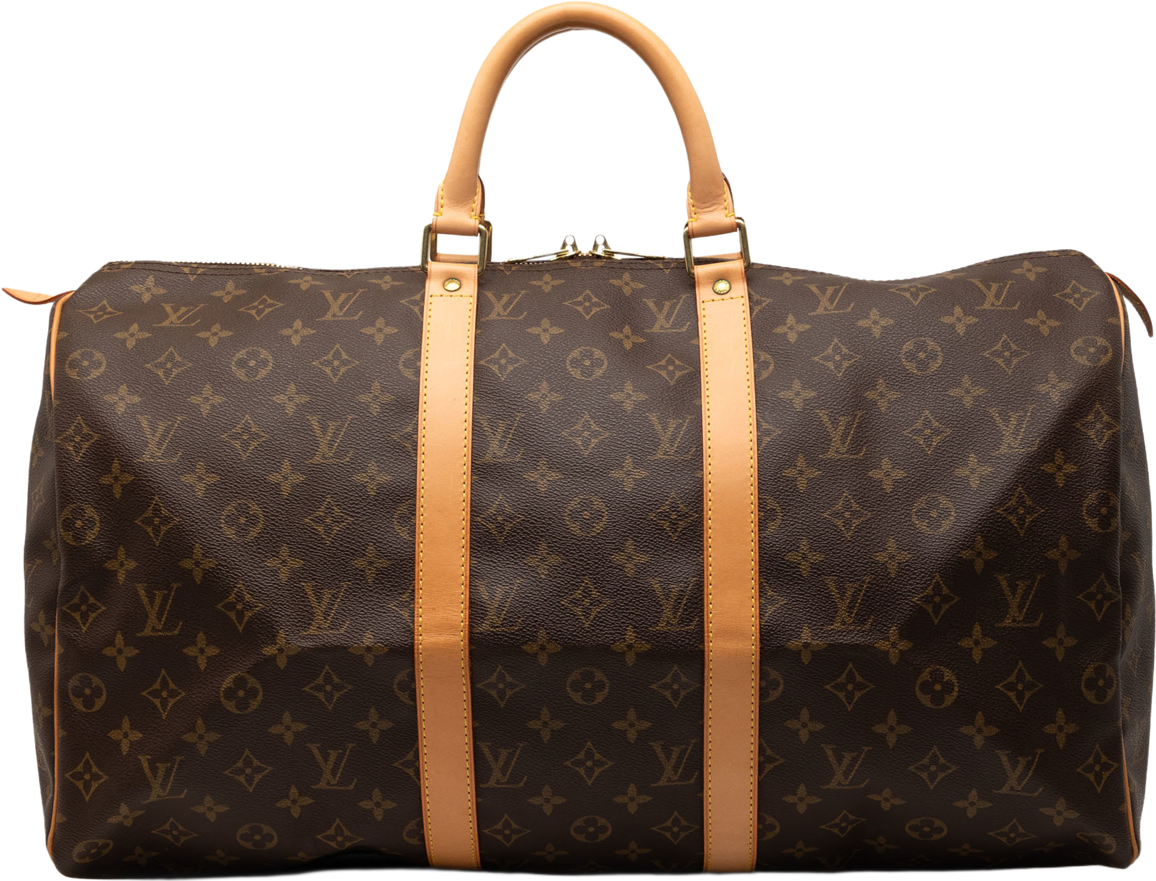 Louis Vuitton Monogram Keepall 50, från Luxclusif, i färgen brown. Klicka för att öppna bilden i stort format