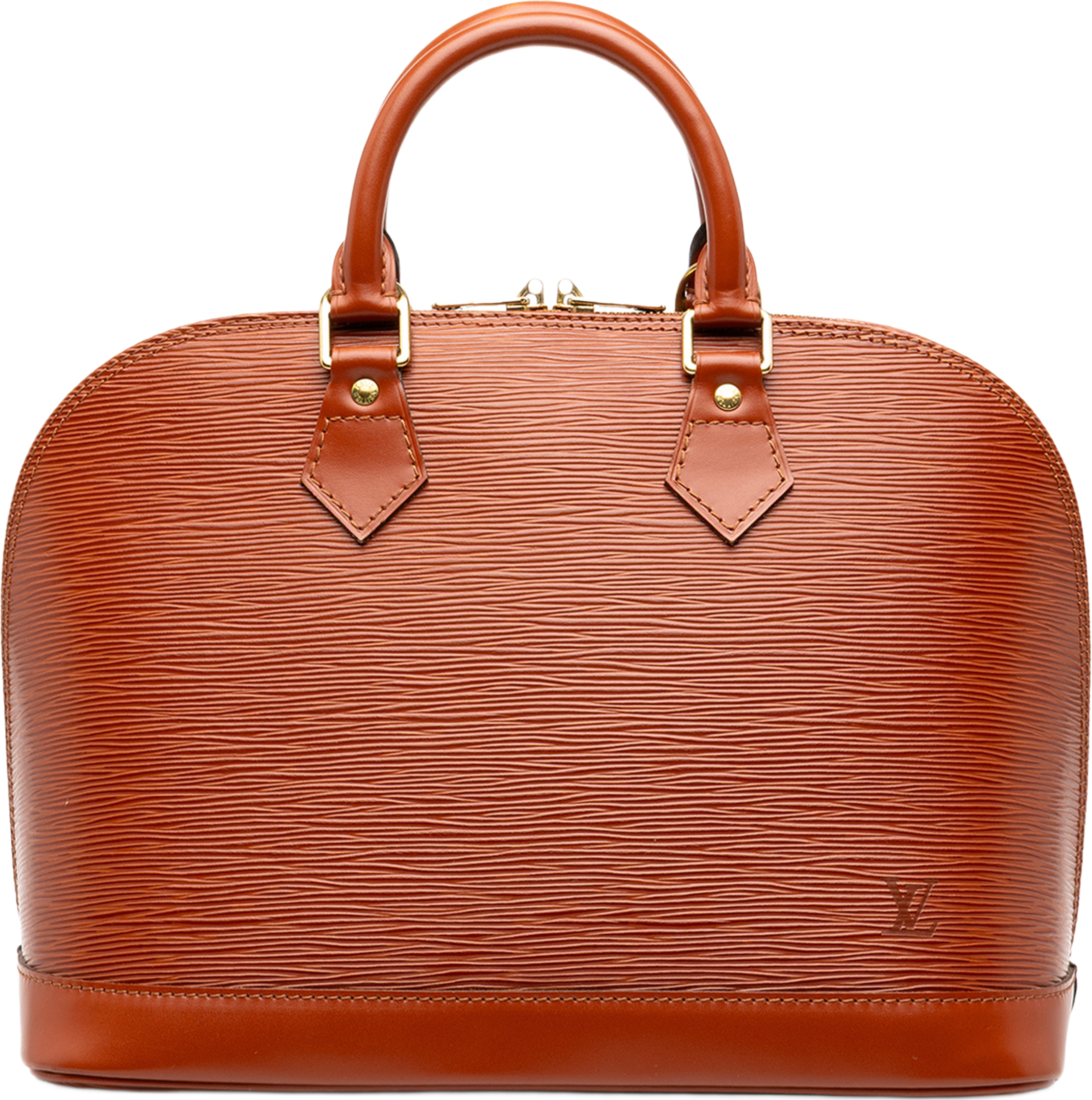 Louis Vuitton Epi Alma Pm, från Luxclusif, i färgen brun. Klicka för att öppna bilden i stort format