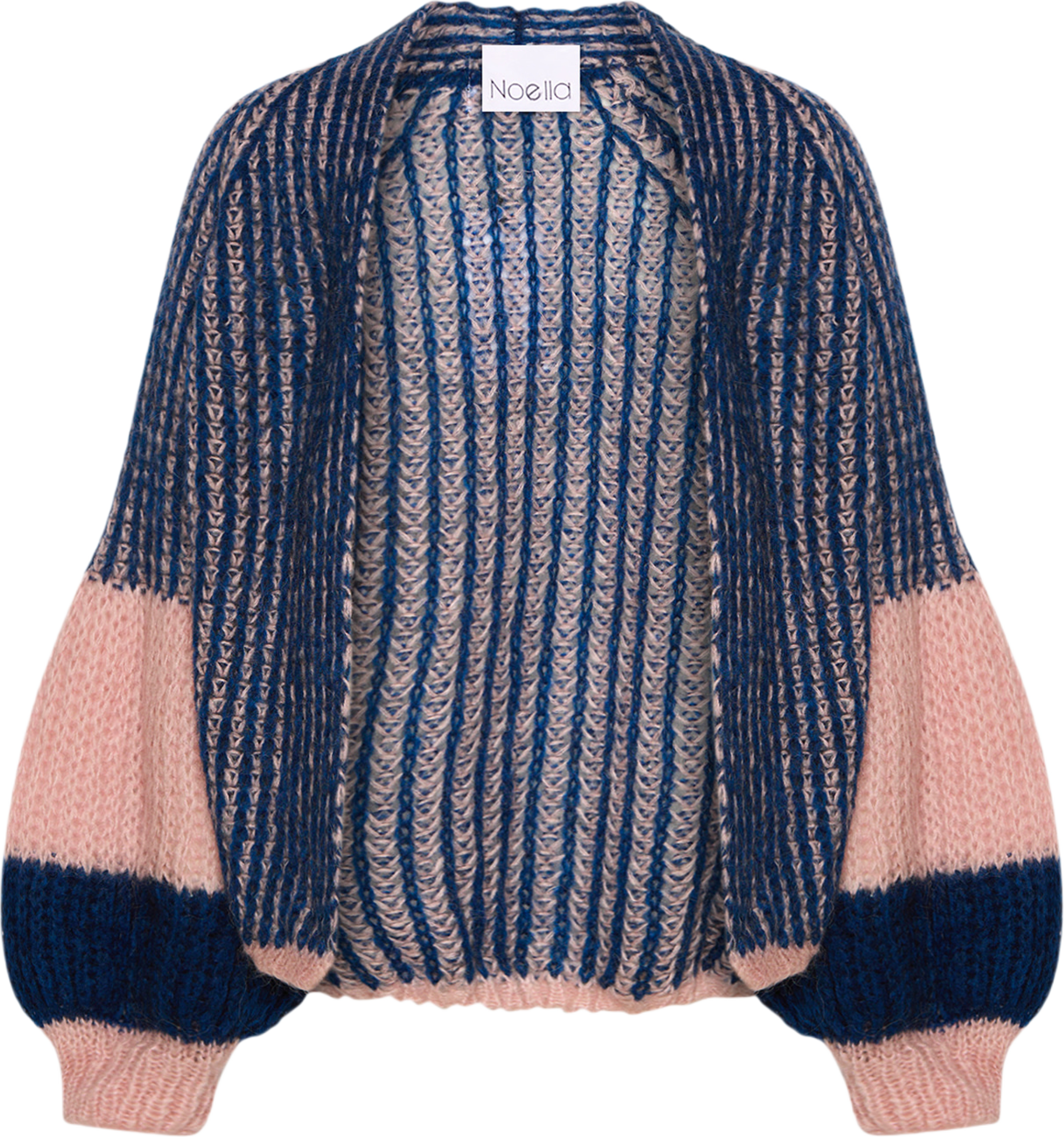 Liana Knit Cardigan - Rose/navy
