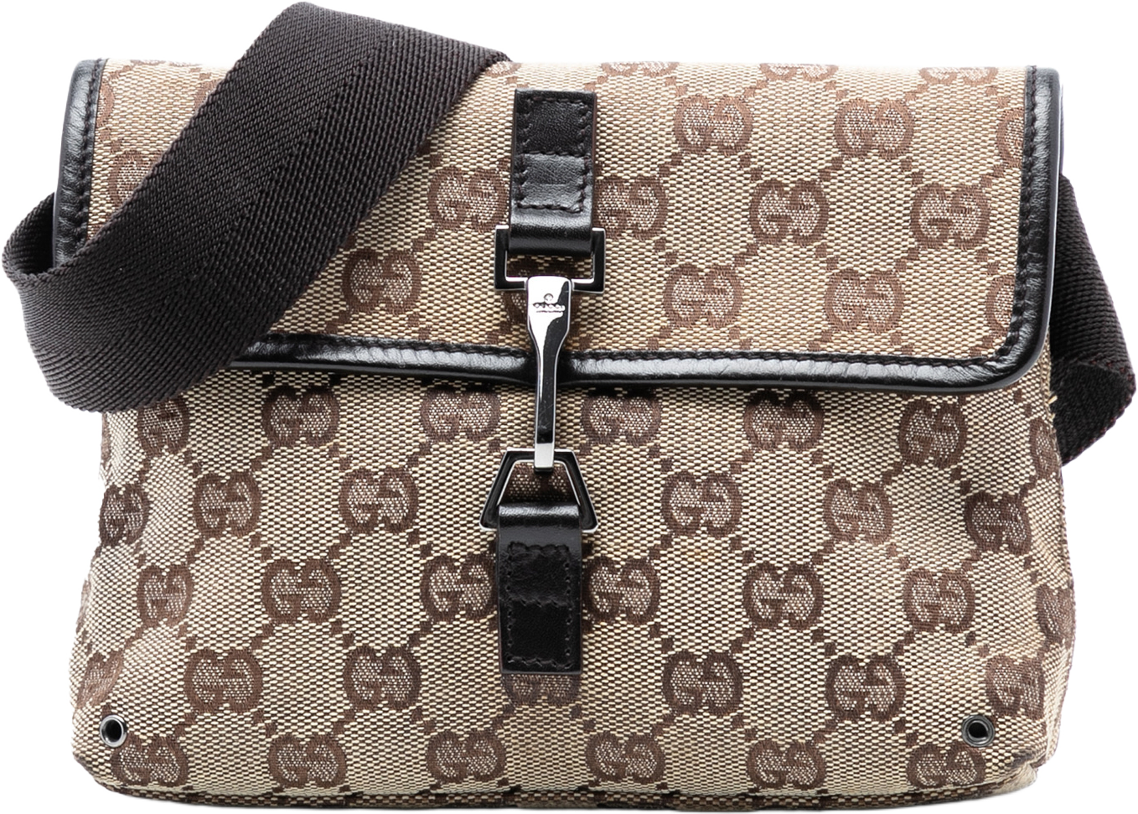 Gucci Gg Canvas Jackie Belt Bag, från Luxclusif, i färgen beige. Klicka för att öppna bilden i stort format