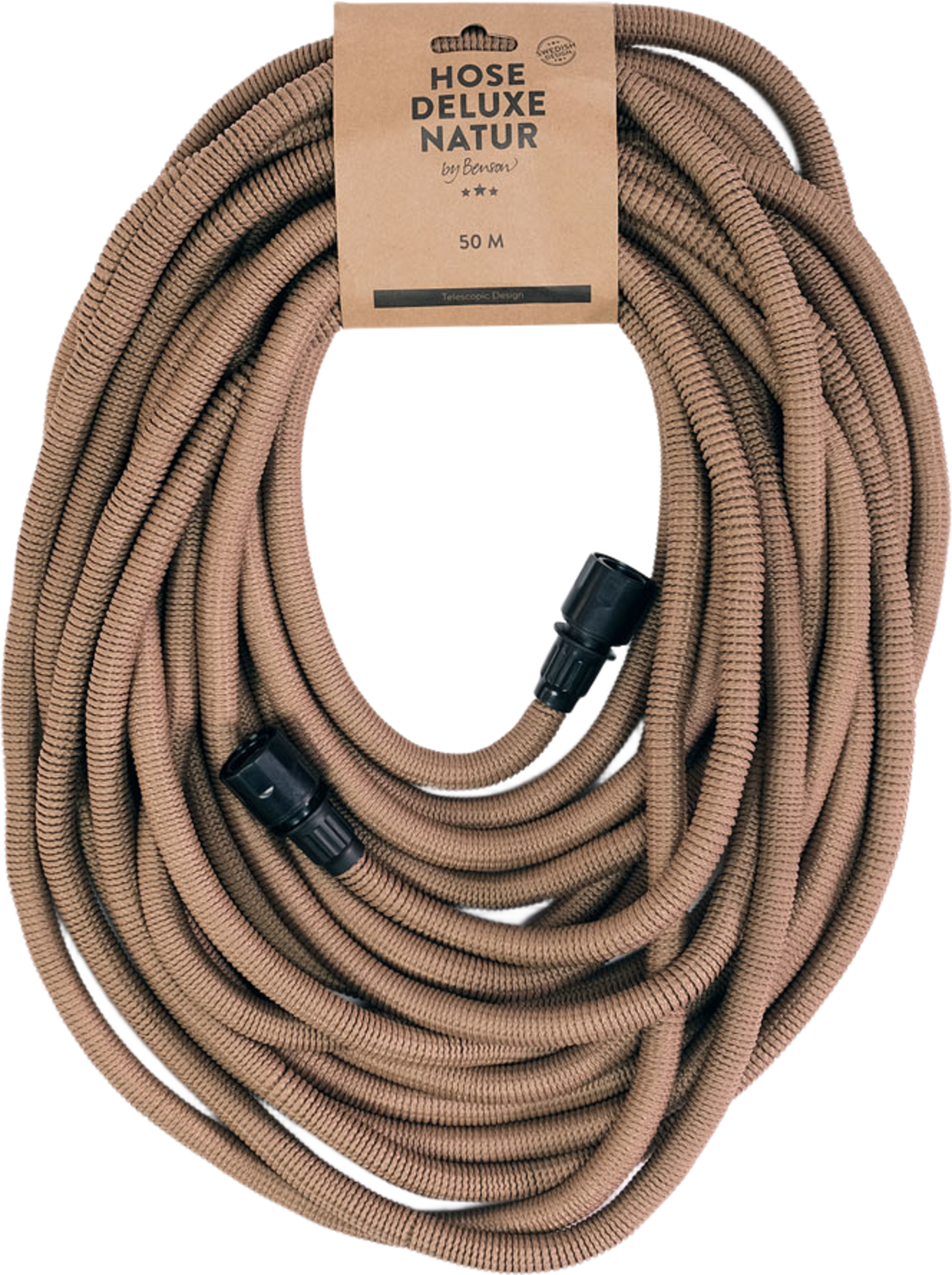 Vattenslang Deluxe 50 M, från by Benson, i färgen sand. Klicka för att öppna bilden i stort format