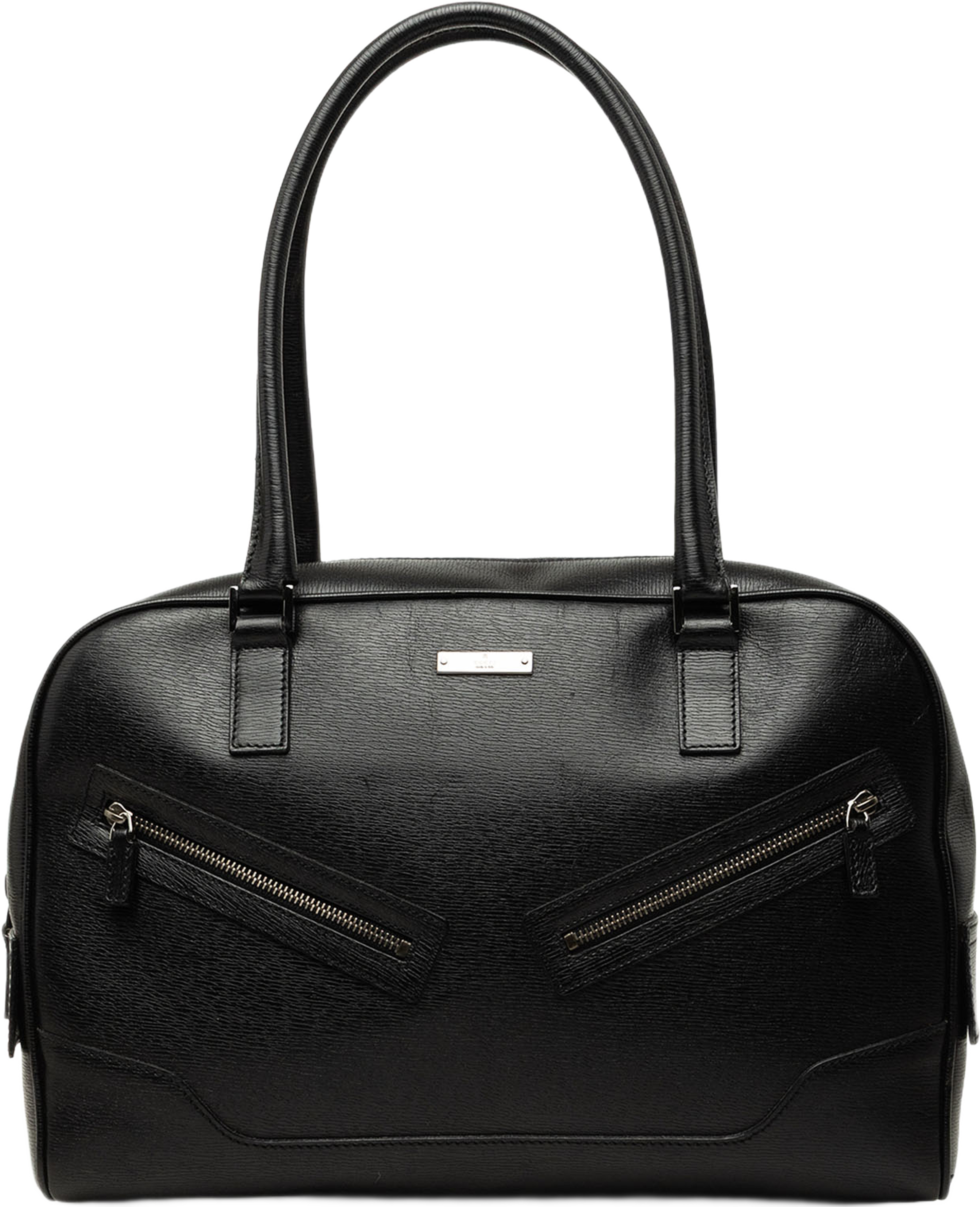 Gucci Calfskin Handbag, från Luxclusif, i färgen svart. Klicka för att öppna bilden i stort format