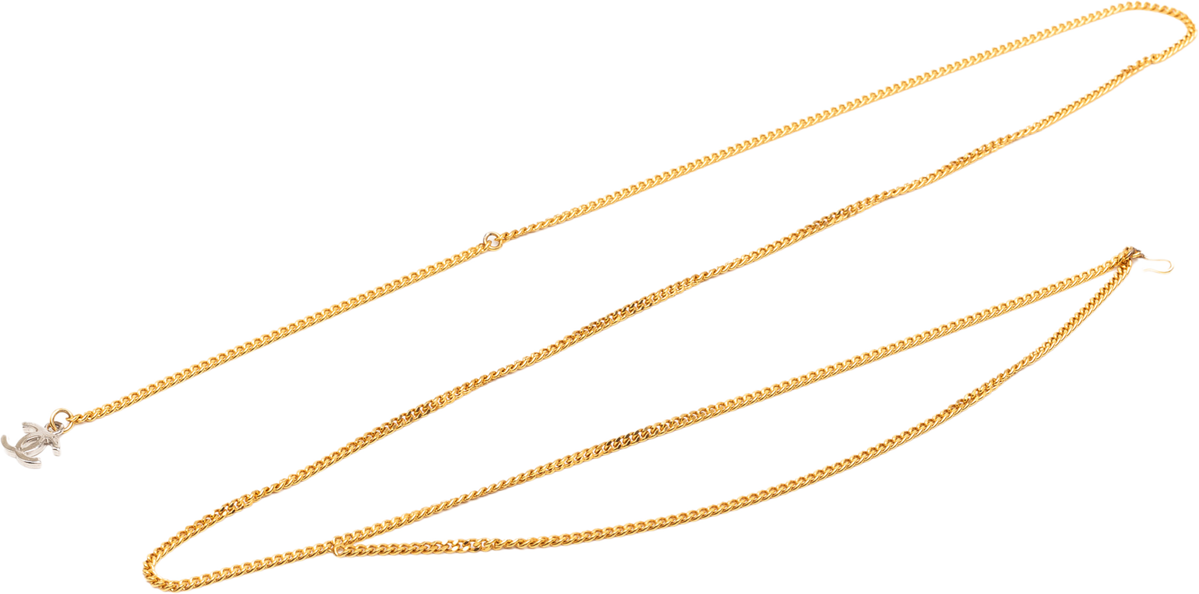 Chanel Cc Brass Gold Plated Chain Belt, från Luxclusif, i färgen gold. Klicka för att öppna bilden i stort format