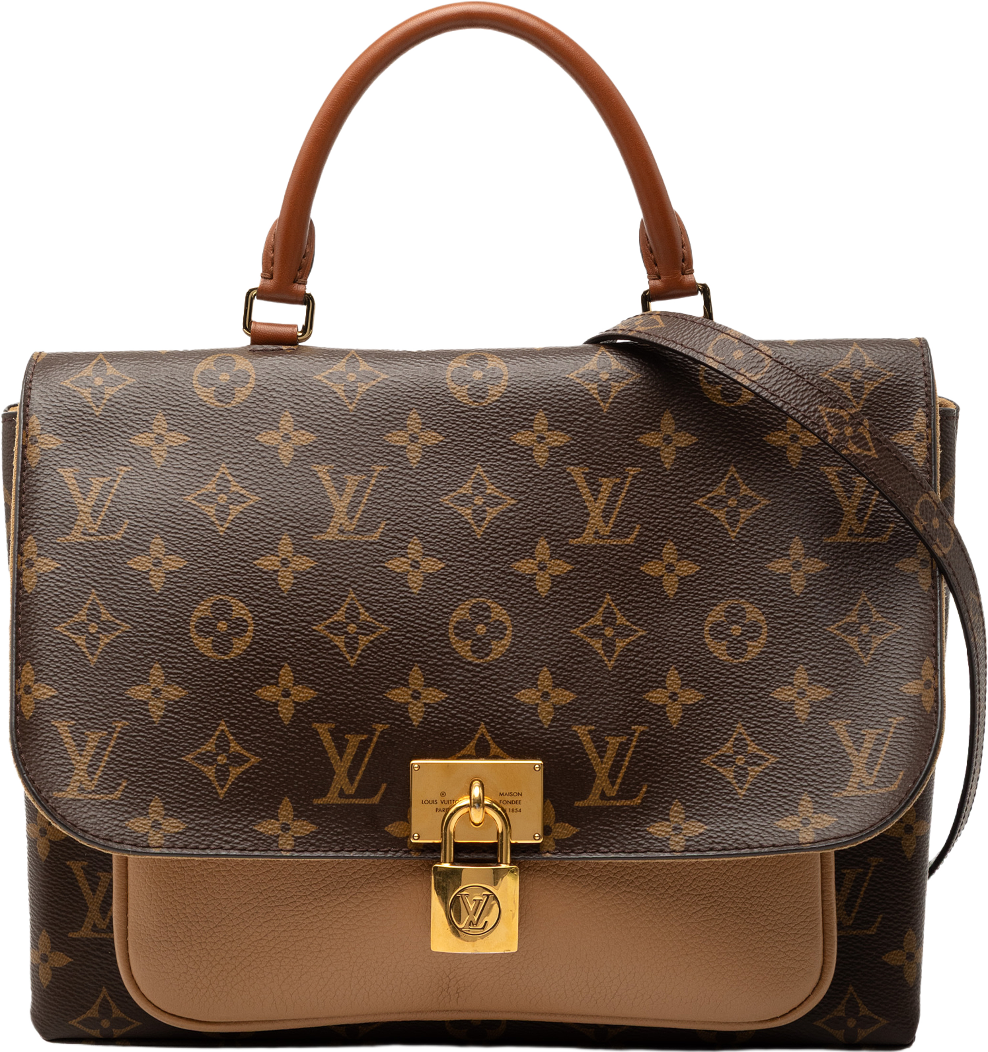 Louis Vuitton Monogram Marignan, från Luxclusif, i färgen brown. Klicka för att öppna bilden i stort format