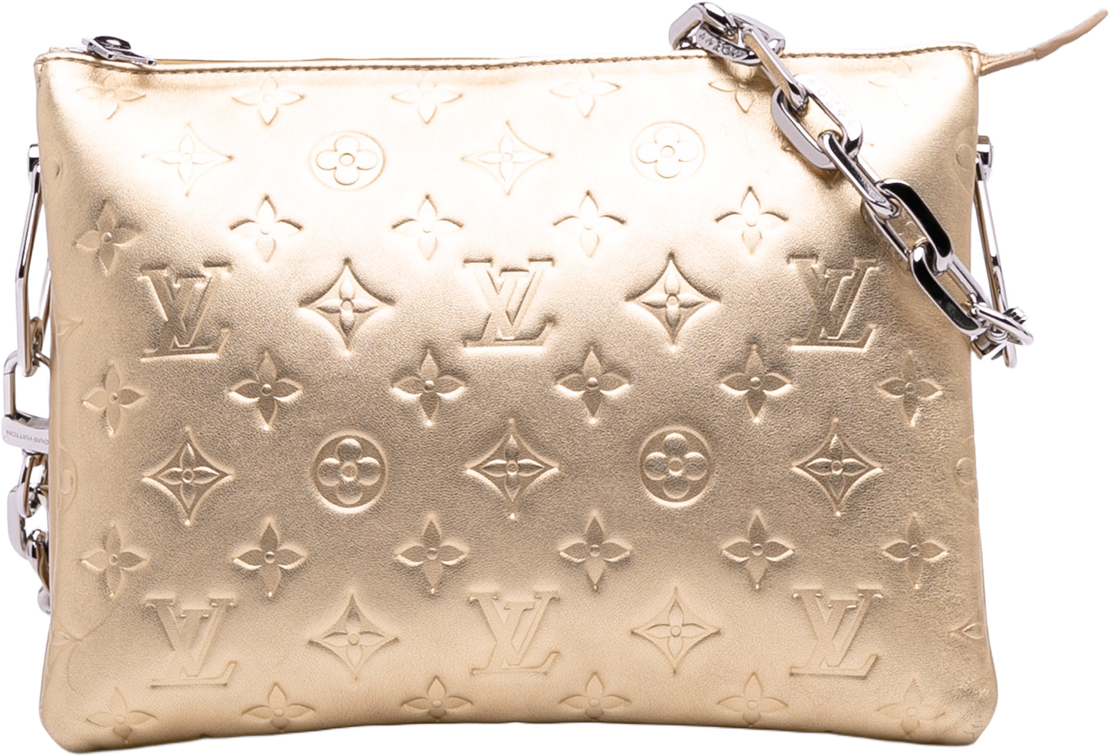 Louis Vuitton Monogram Coussin Pm, från Luxclusif, i färgen gold. Klicka för att öppna bilden i stort format