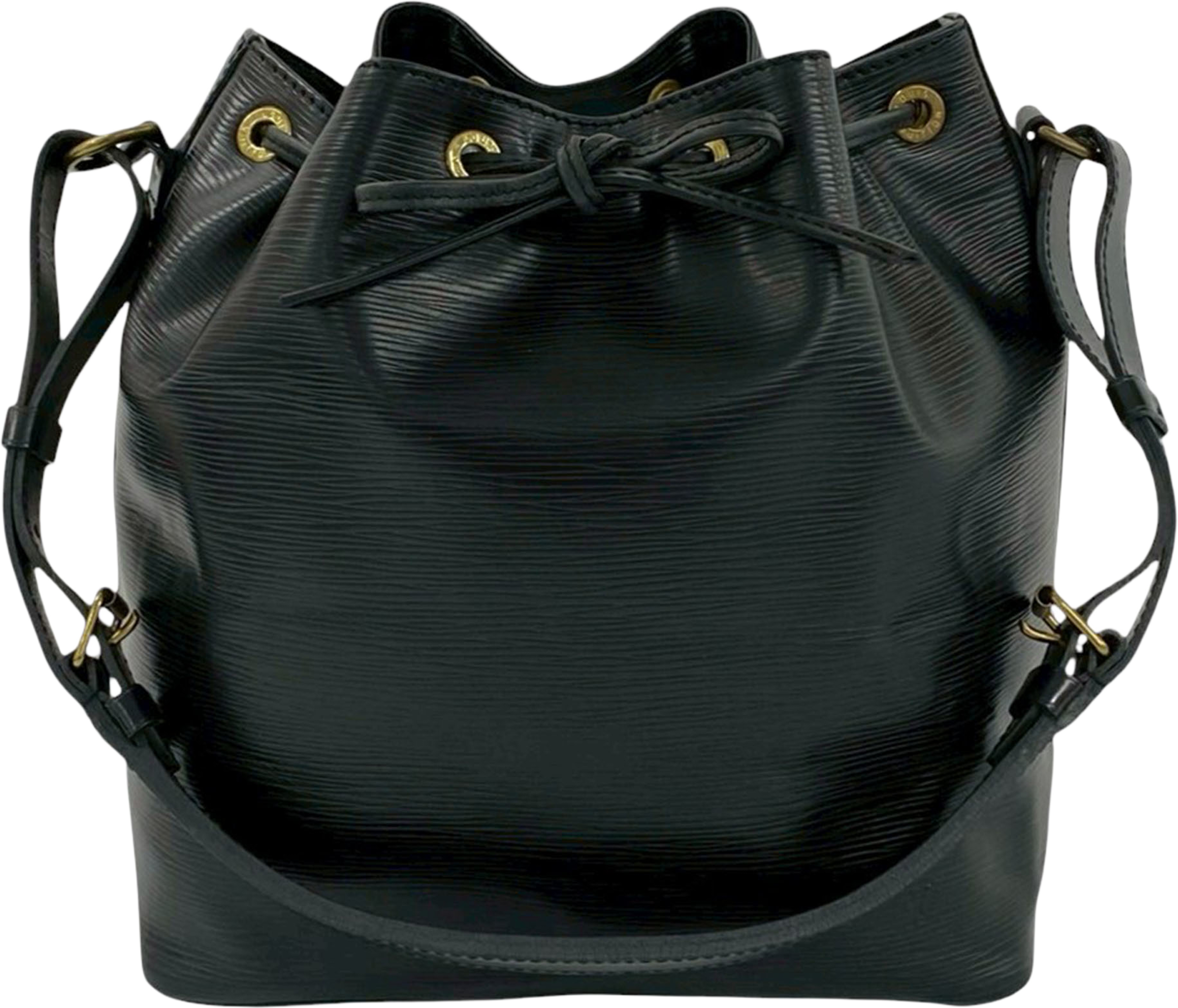 Louis Vuitton Epi Petit Noe, från Luxclusif, i färgen black. Klicka för att öppna bilden i stort format