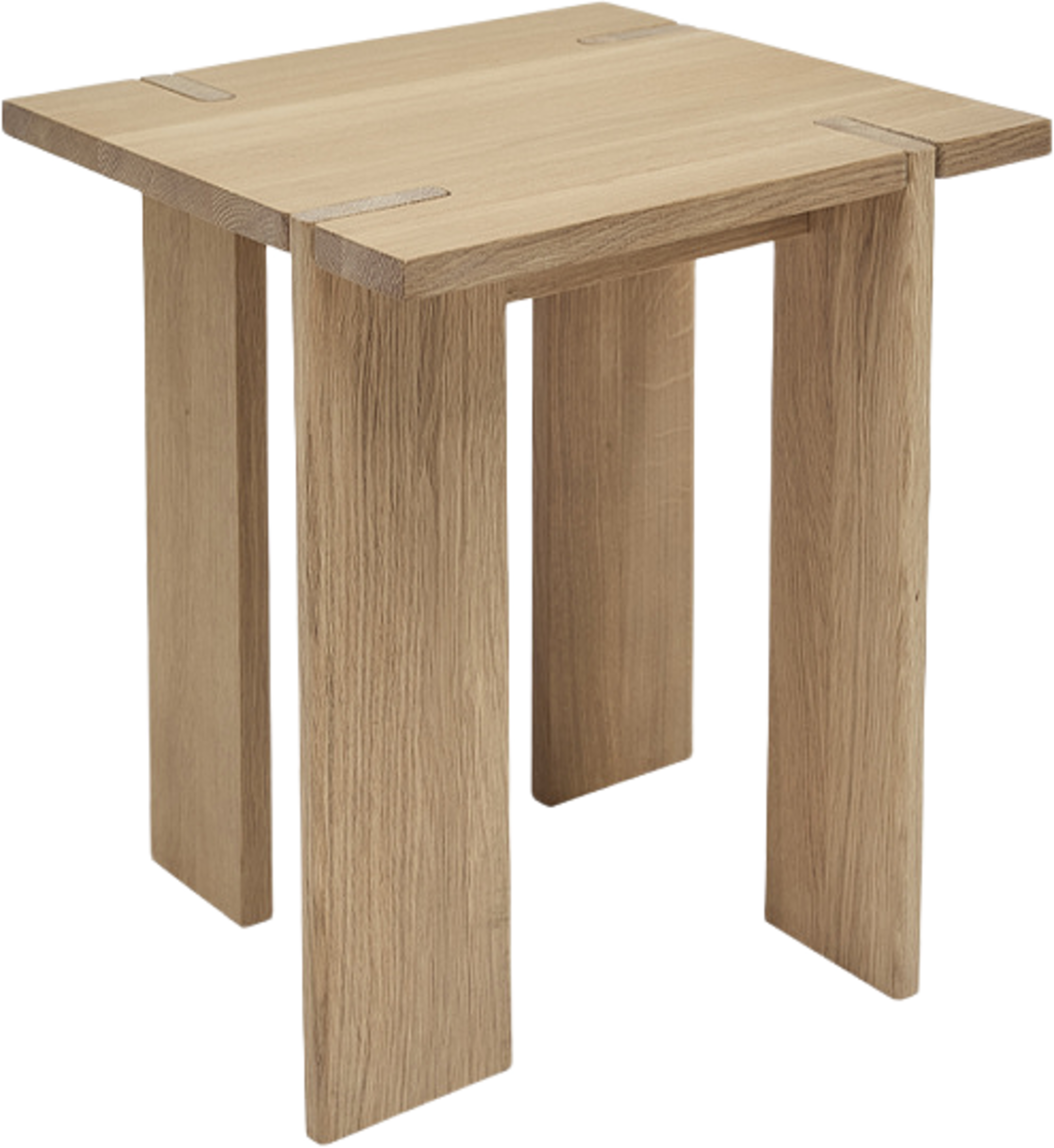 Oy Square Side Table - High, från OYOY Living, i färgen nature. Klicka för att öppna bilden i stort format