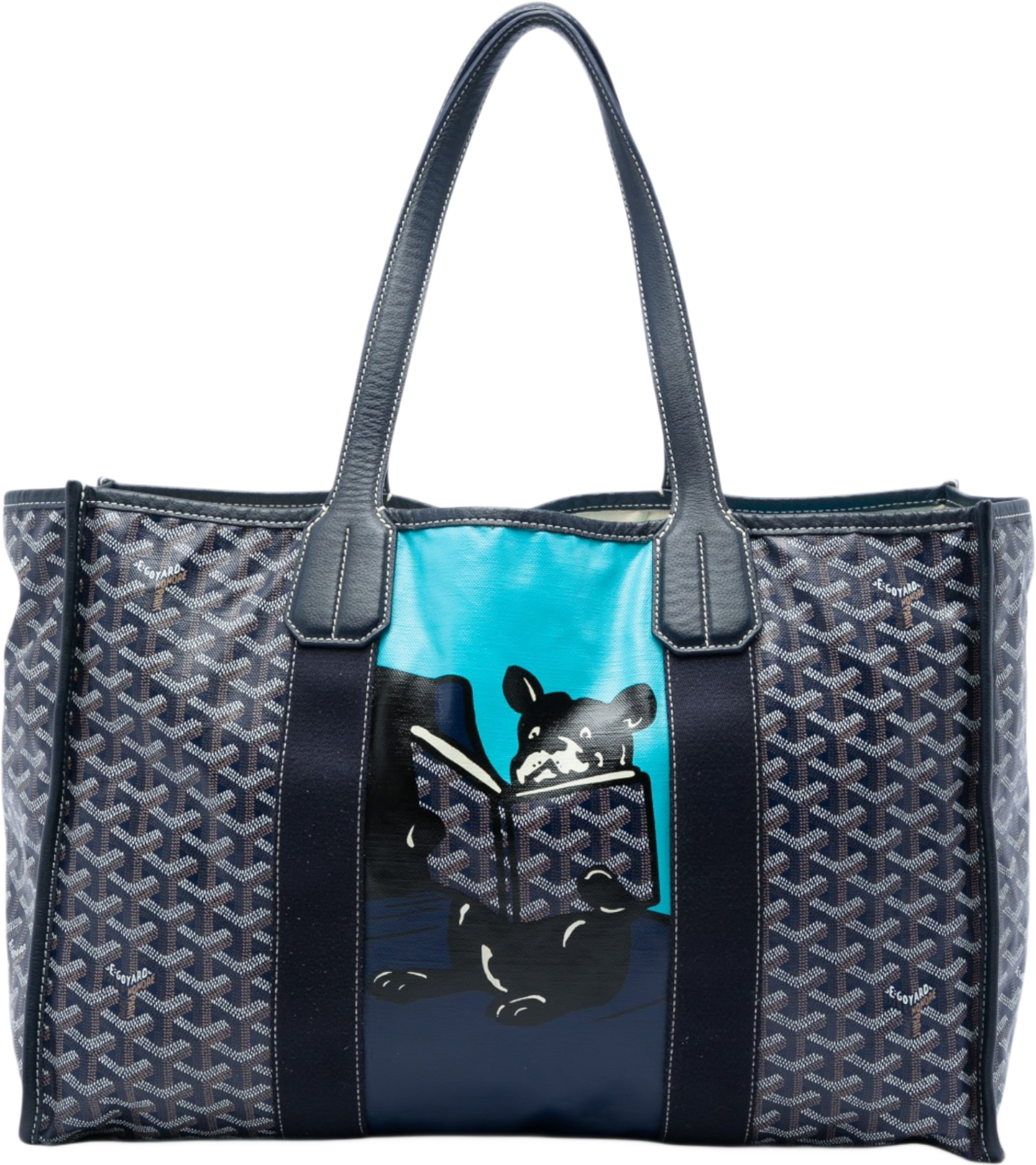 Goyard Goyardine Villette Mm, från Luxclusif, i färgen blå. Klicka för att öppna bilden i stort format