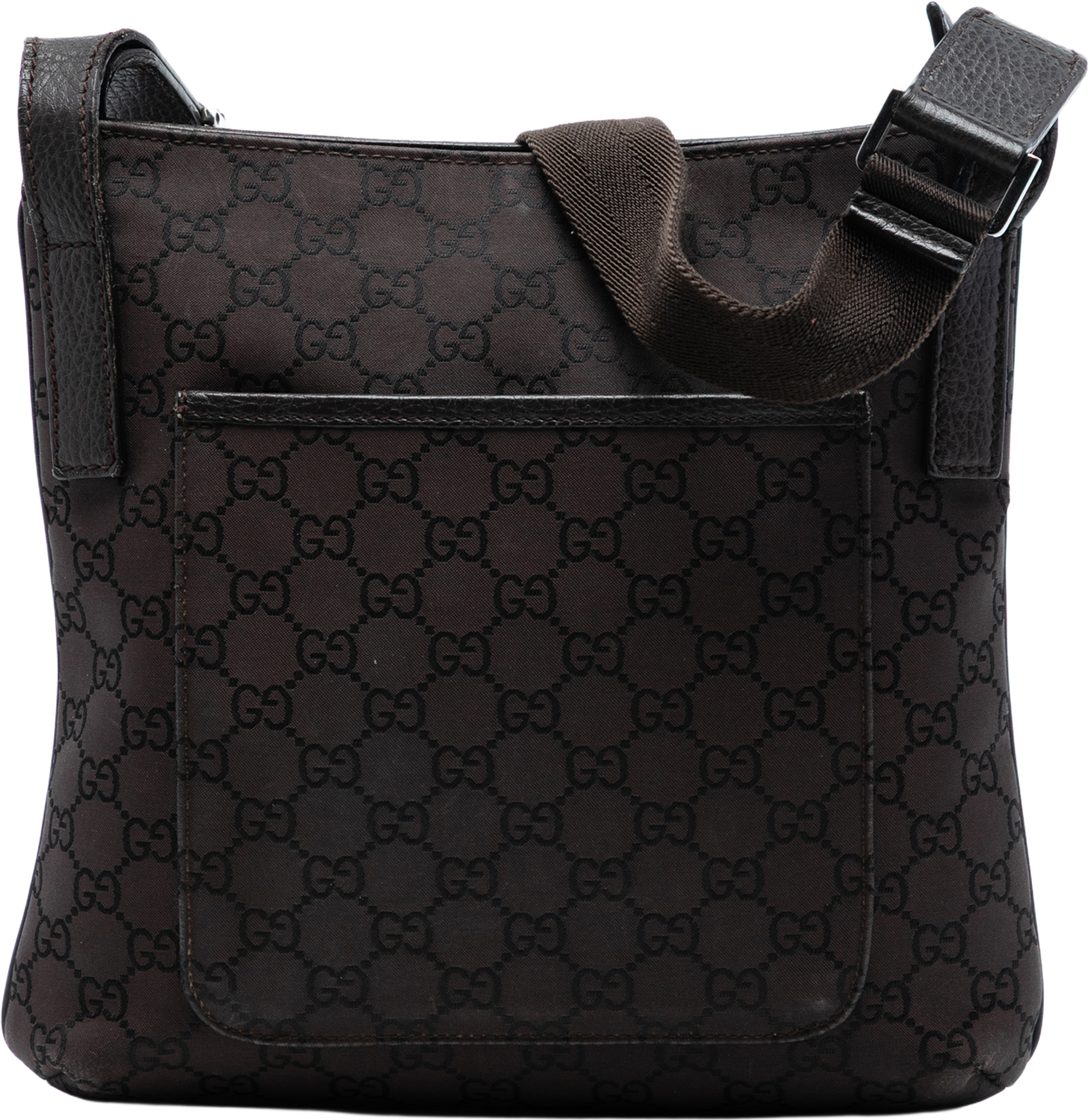 Gucci Gg Canvas Crossbody, från Luxclusif, i färgen dark brown. Klicka för att öppna bilden i stort format