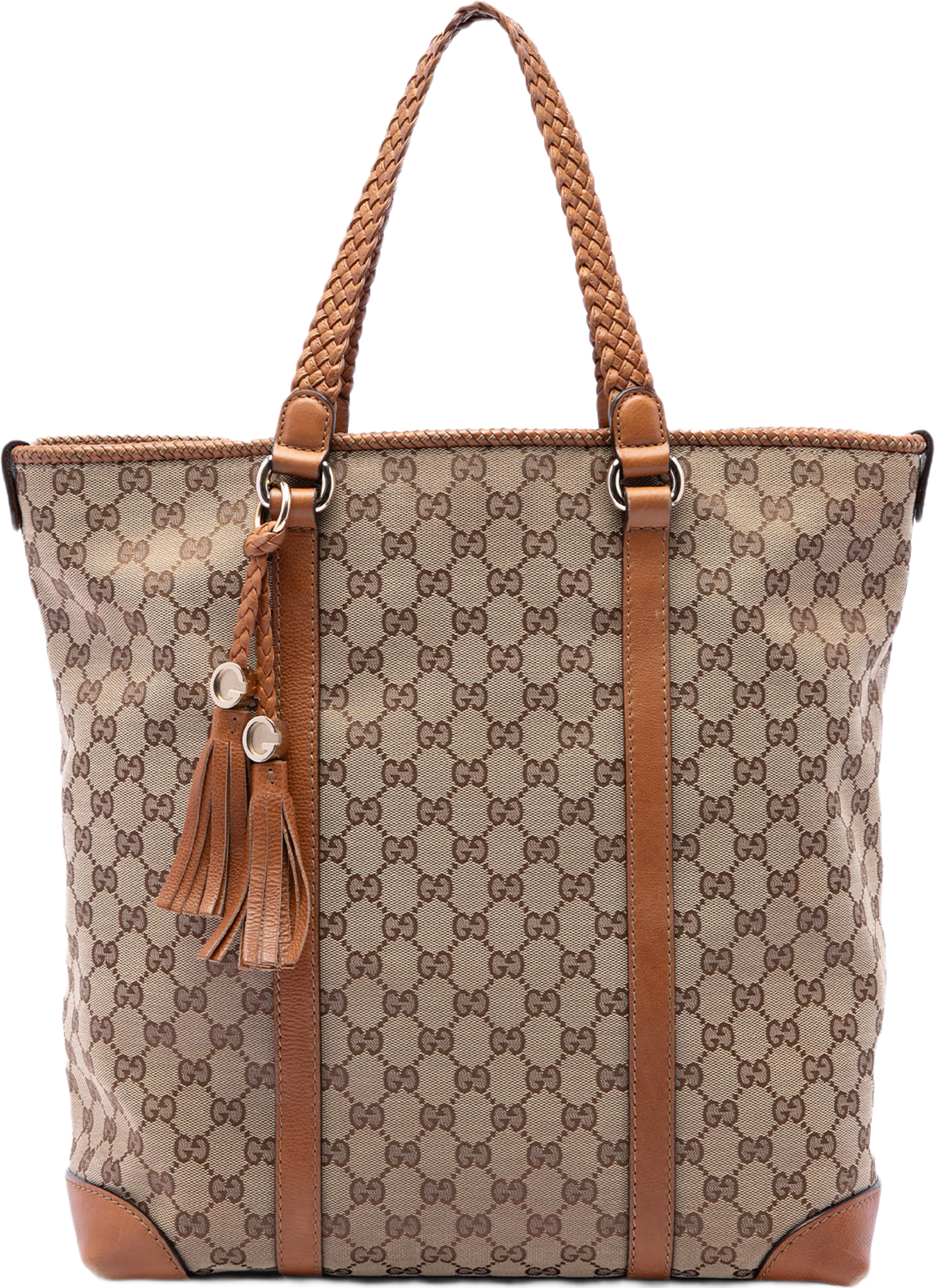 Gucci Large Gg Canvas Marrakech Tote, från Luxclusif, i färgen beige. Klicka för att öppna bilden i stort format