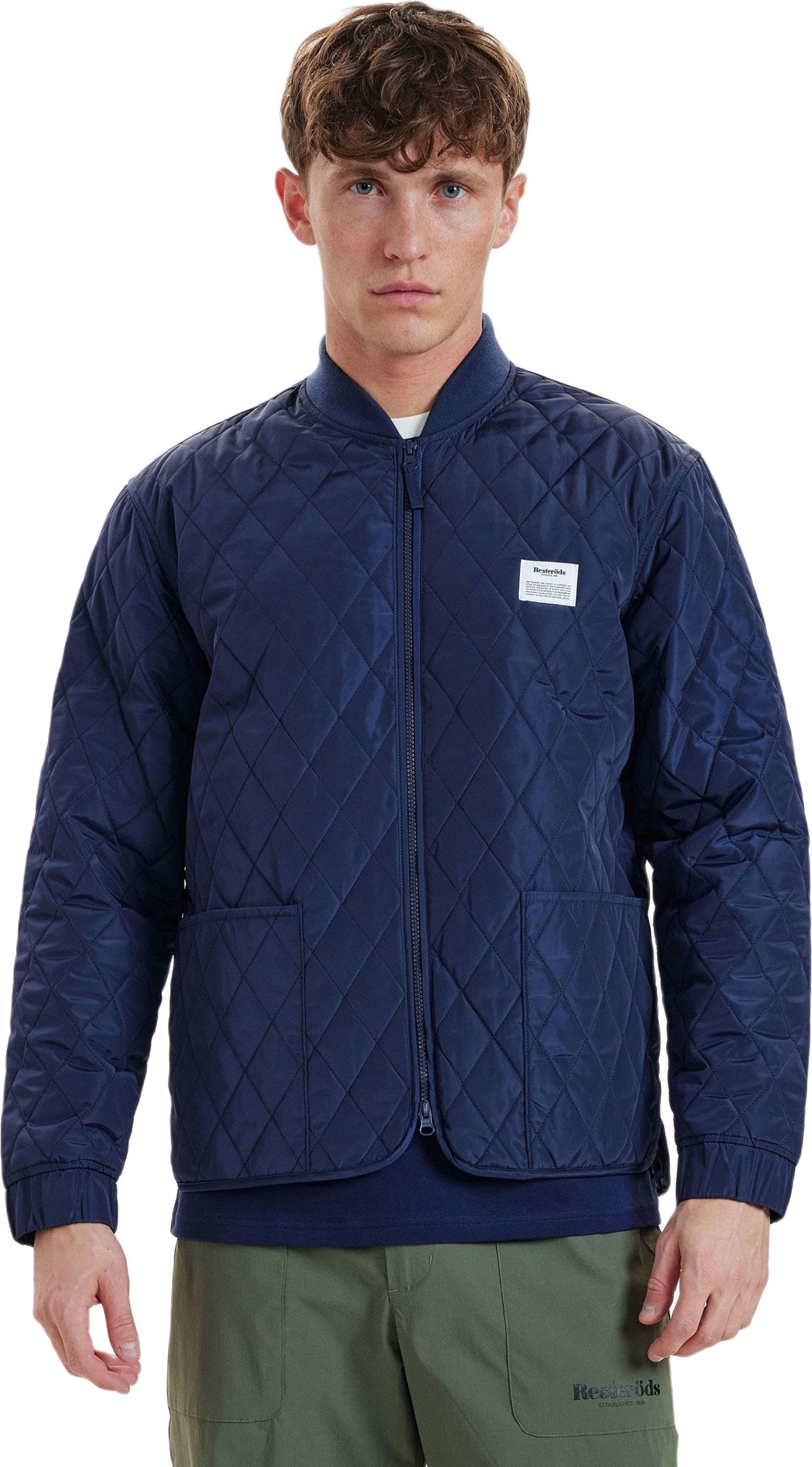 Quiltad Jacka | Återvunnen Polyester | Marinblå