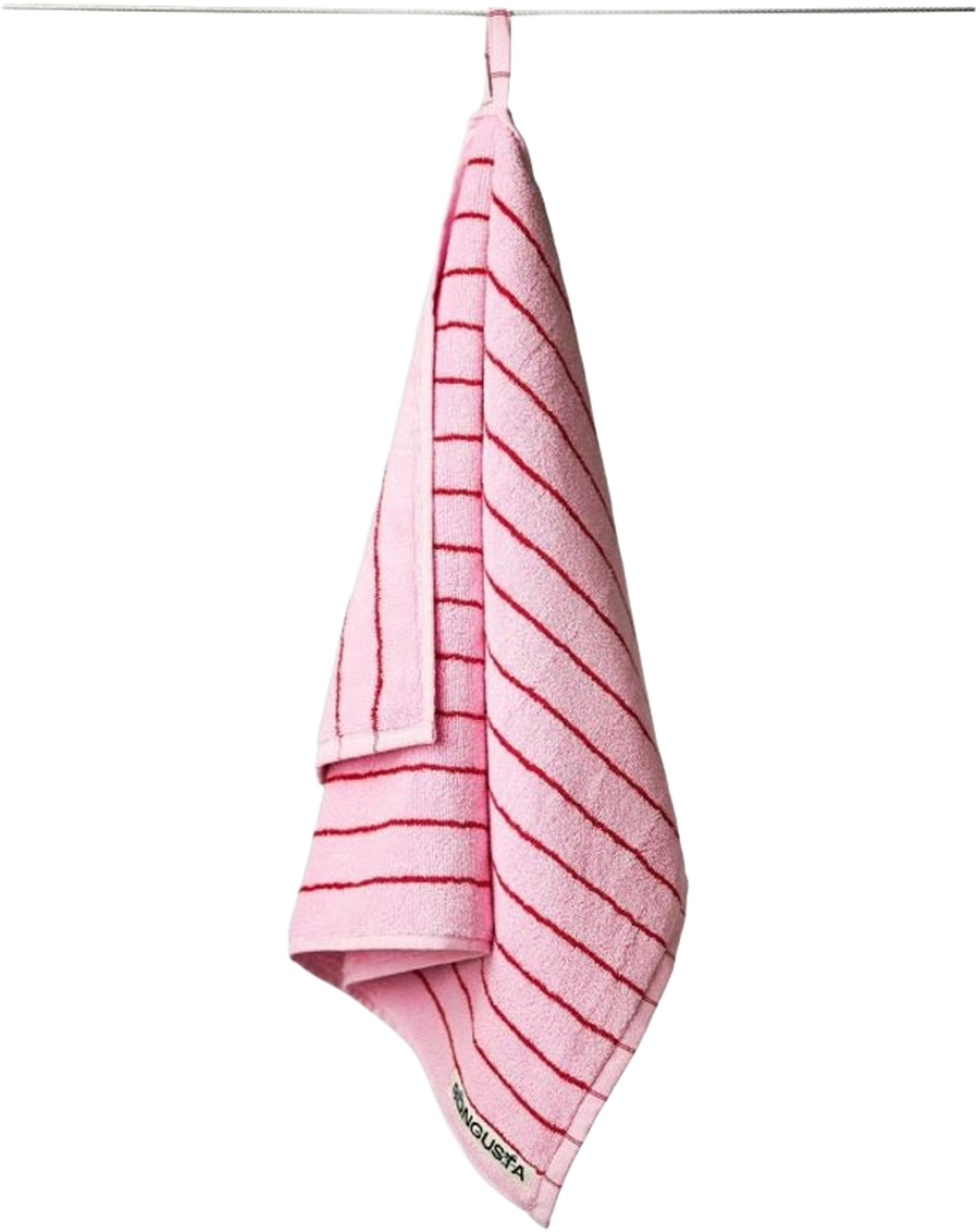 Handduk Naram 50 X 80cm, från Bongusta, i färgen rosa. Klicka för att öppna bilden i stort format