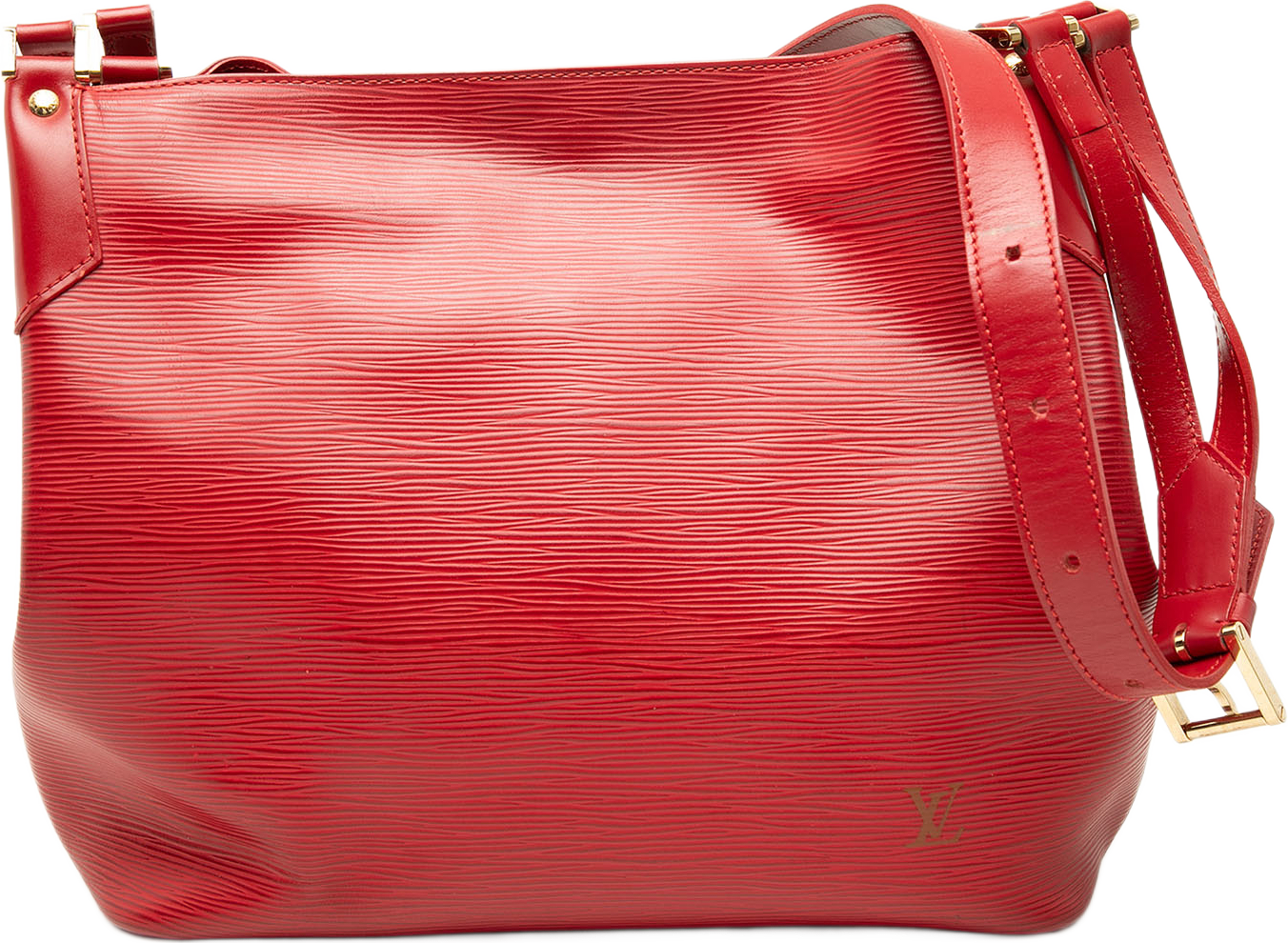 Louis Vuitton Epi Mandara Mm, från Luxclusif, i färgen röd. Klicka för att öppna bilden i stort format