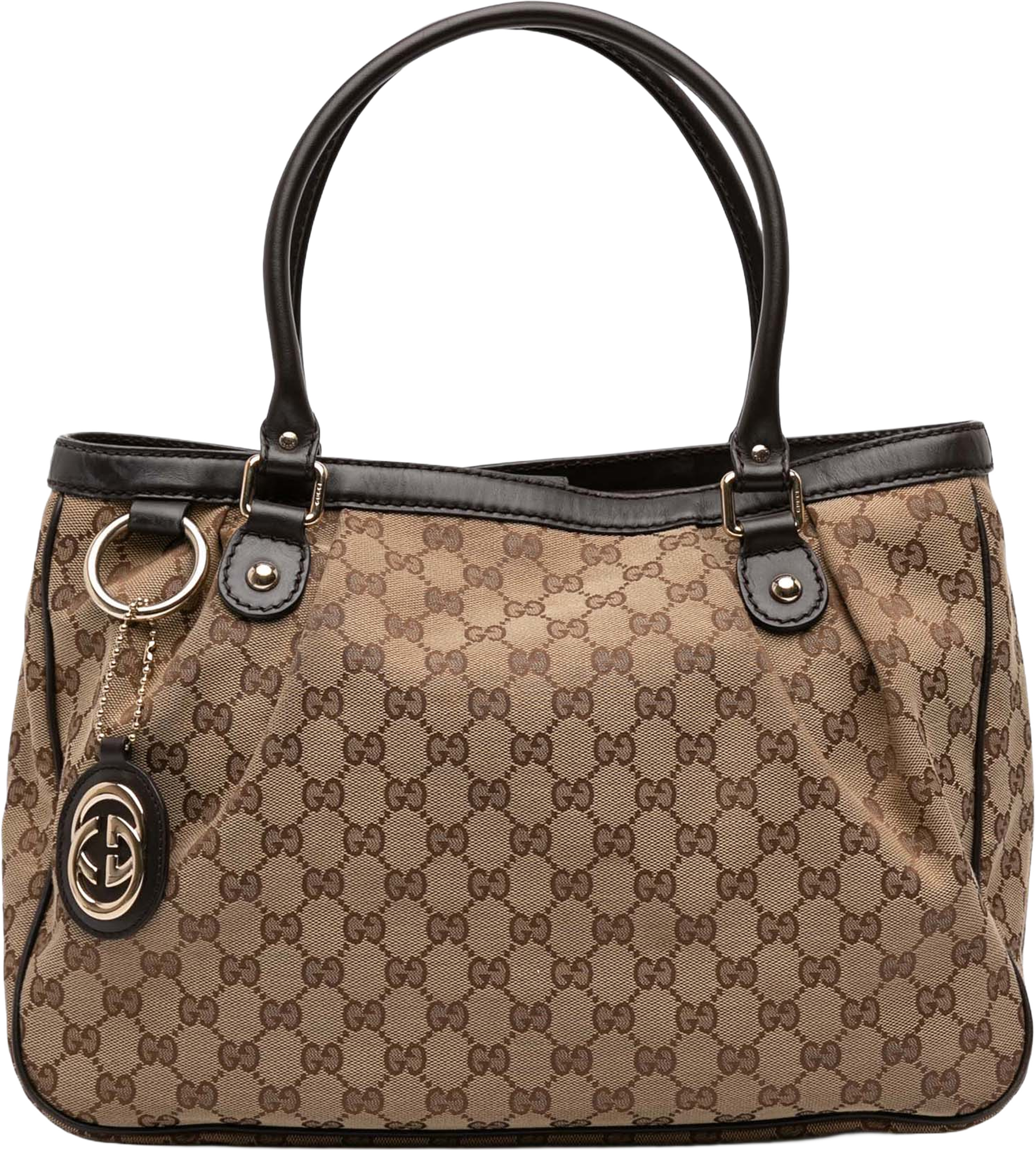 Gucci Gg Canvas Sukey Tote, från Luxclusif, i färgen beige. Klicka för att öppna bilden i stort format