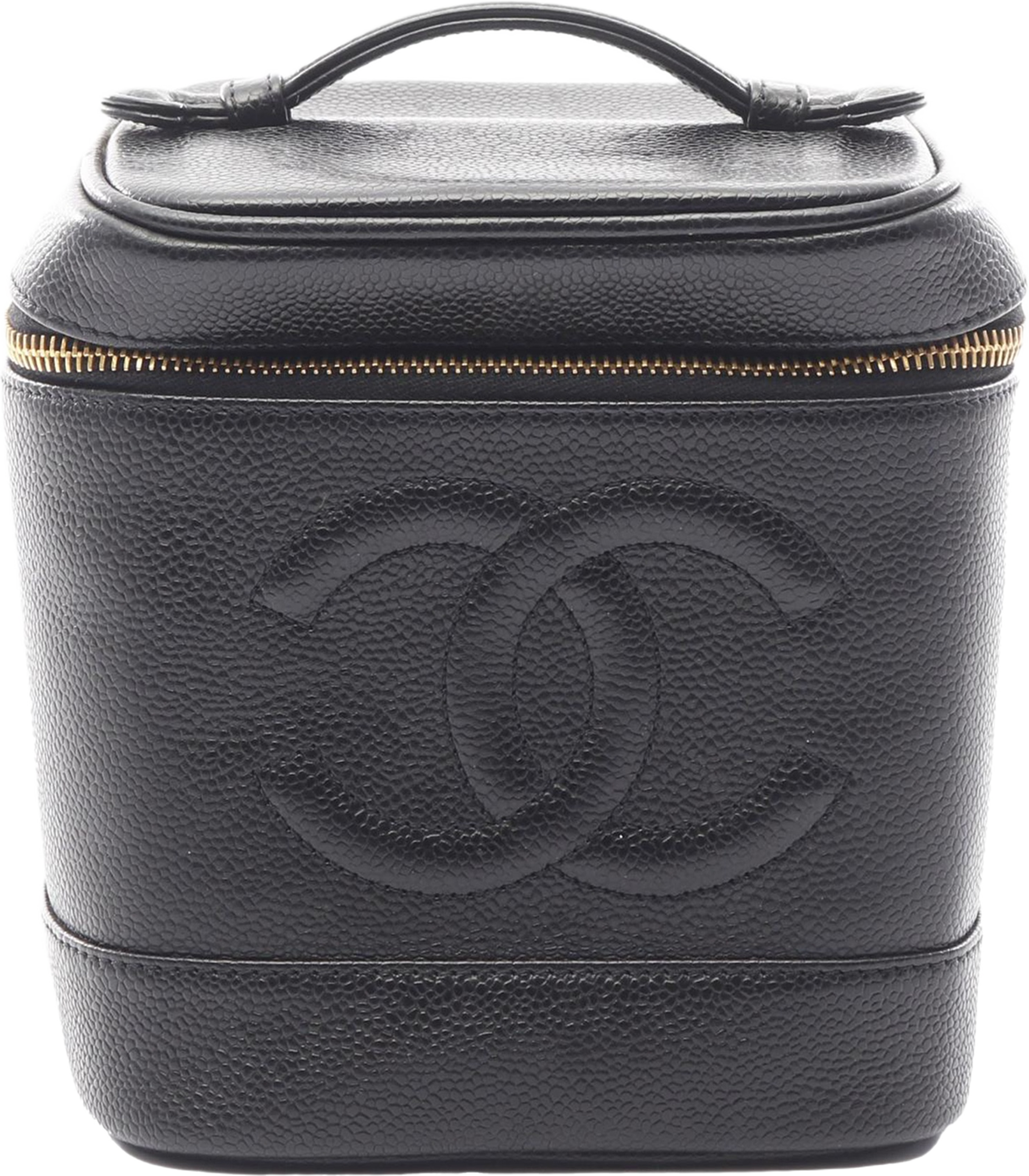 Chanel Cc Caviar Vanity Case, från Luxclusif, i färgen black. Klicka för att öppna bilden i stort format