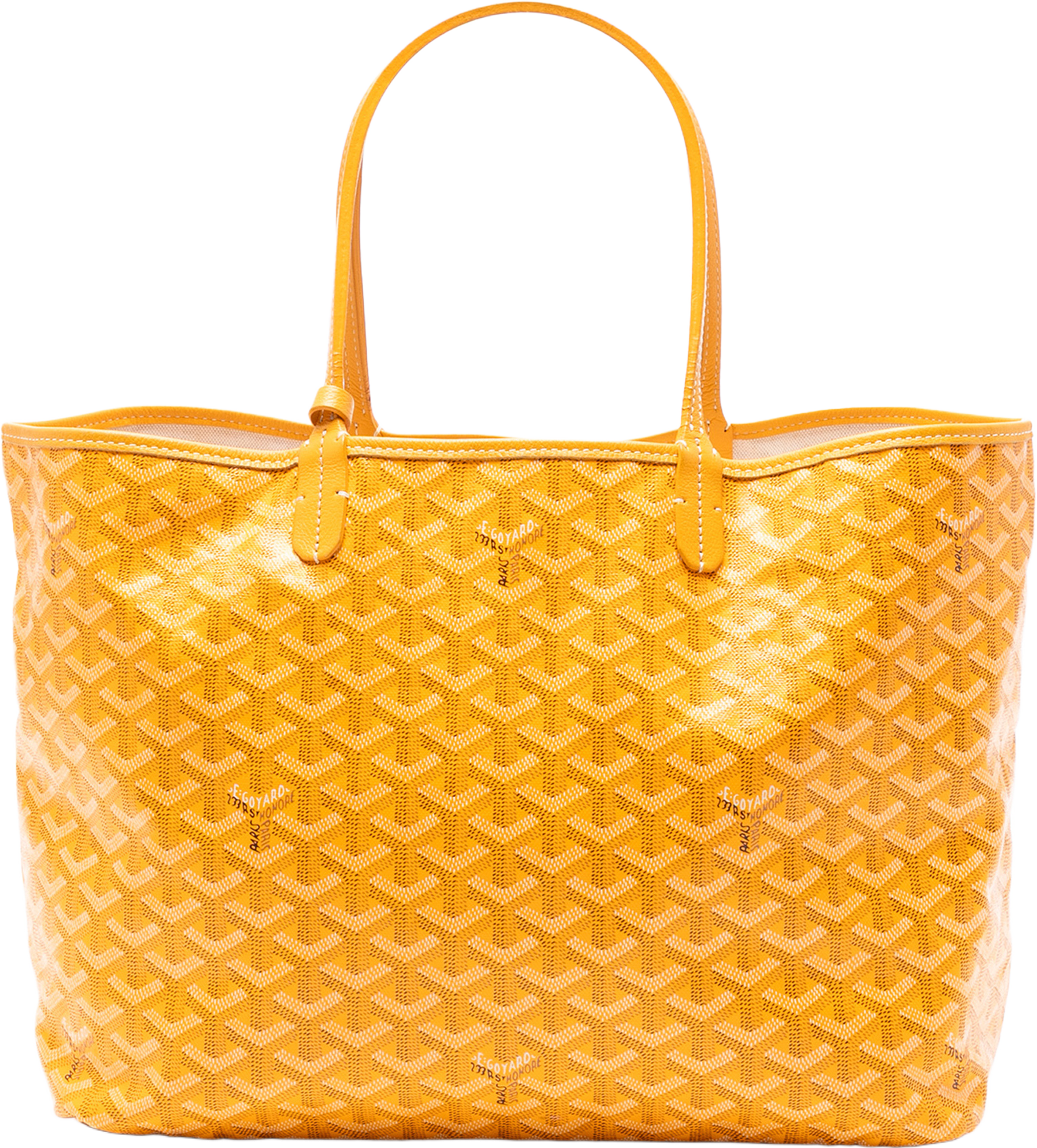 Goyard Goyardine Saint Louis Pm, från Luxclusif, i färgen yellow. Klicka för att öppna bilden i stort format