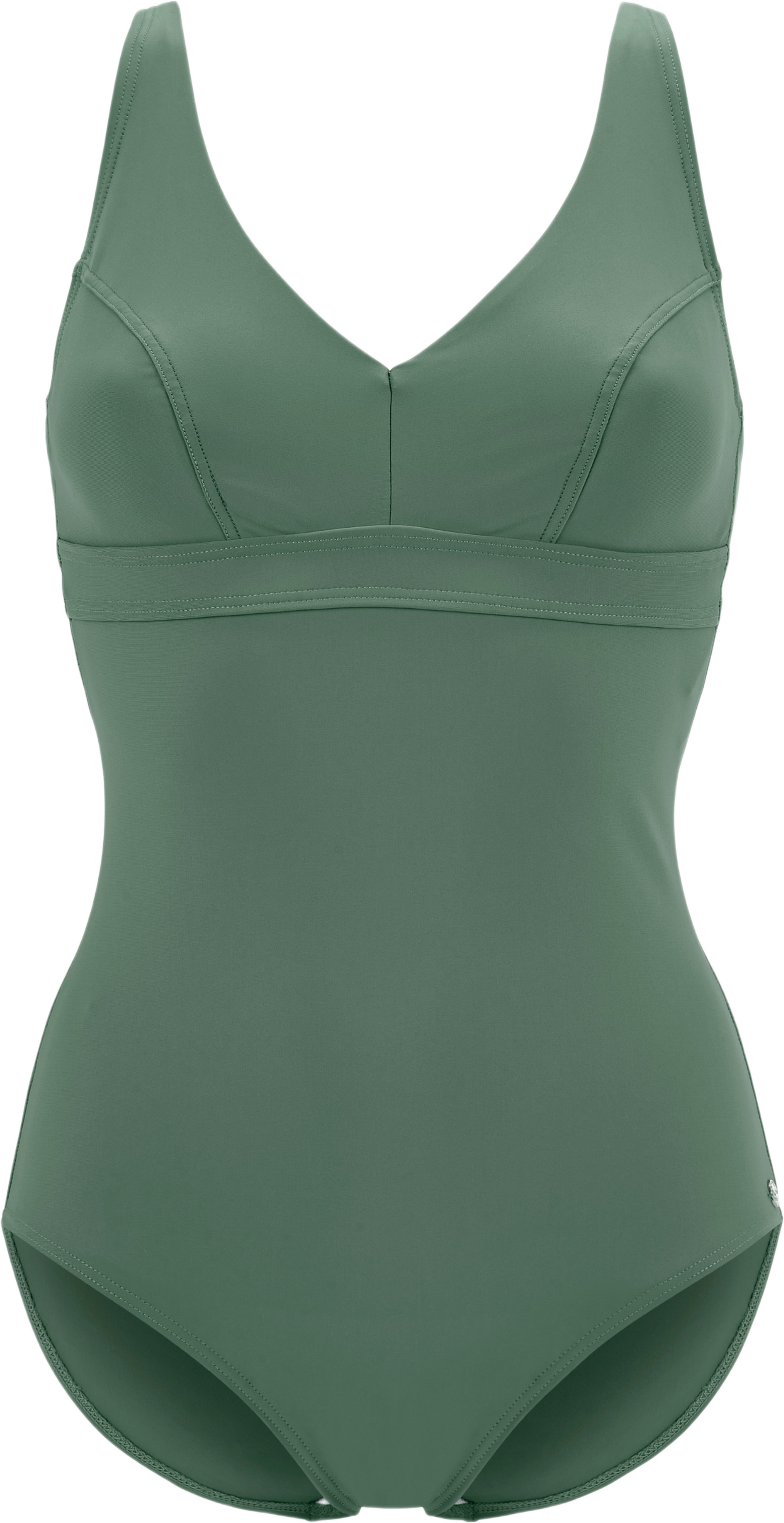 Sorrento Excellent Baddräkt, från Swegmark, i färgen olive green. Klicka för att öppna bilden i stort format