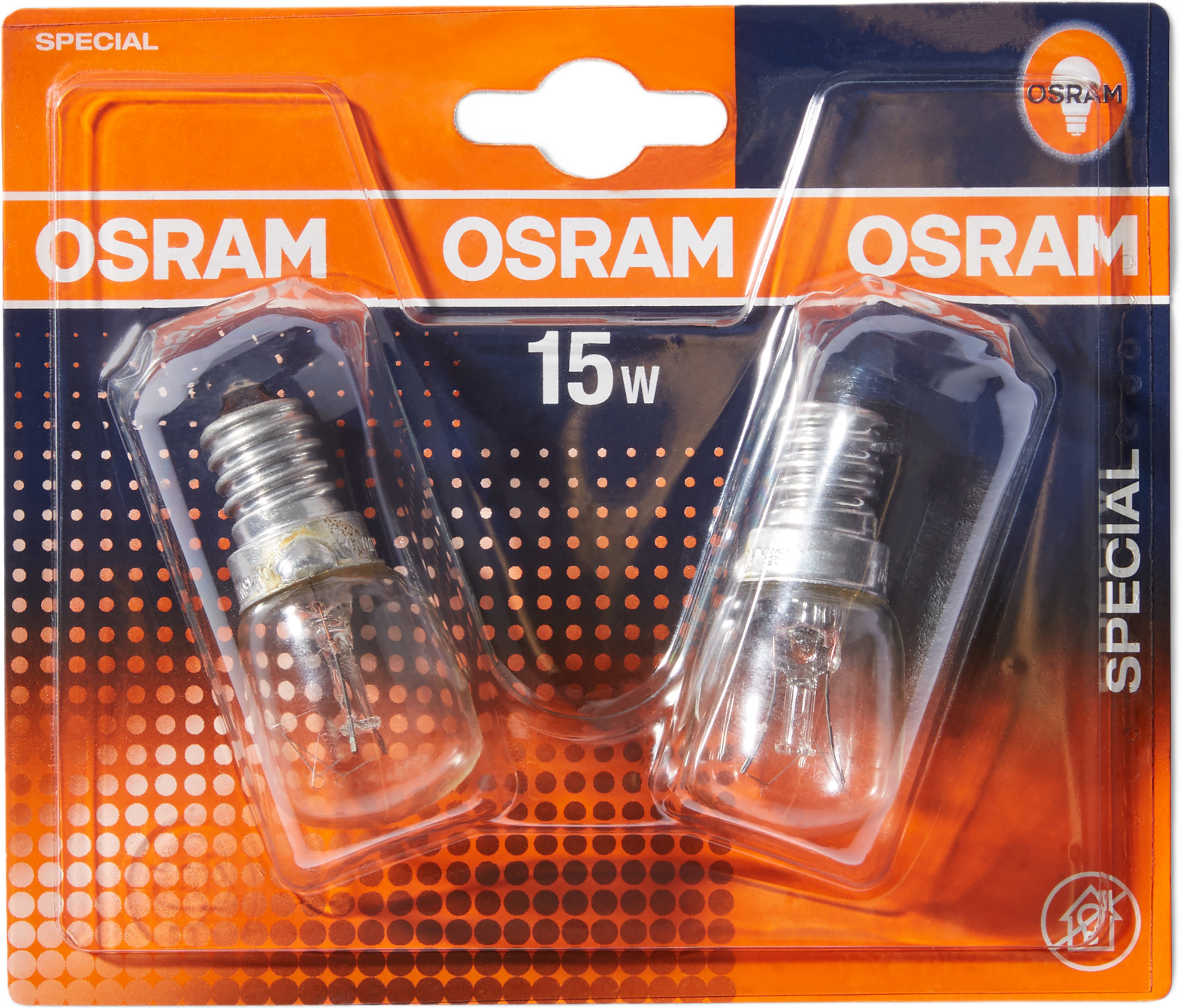 Päronlampa 15 W E14, 2-pack