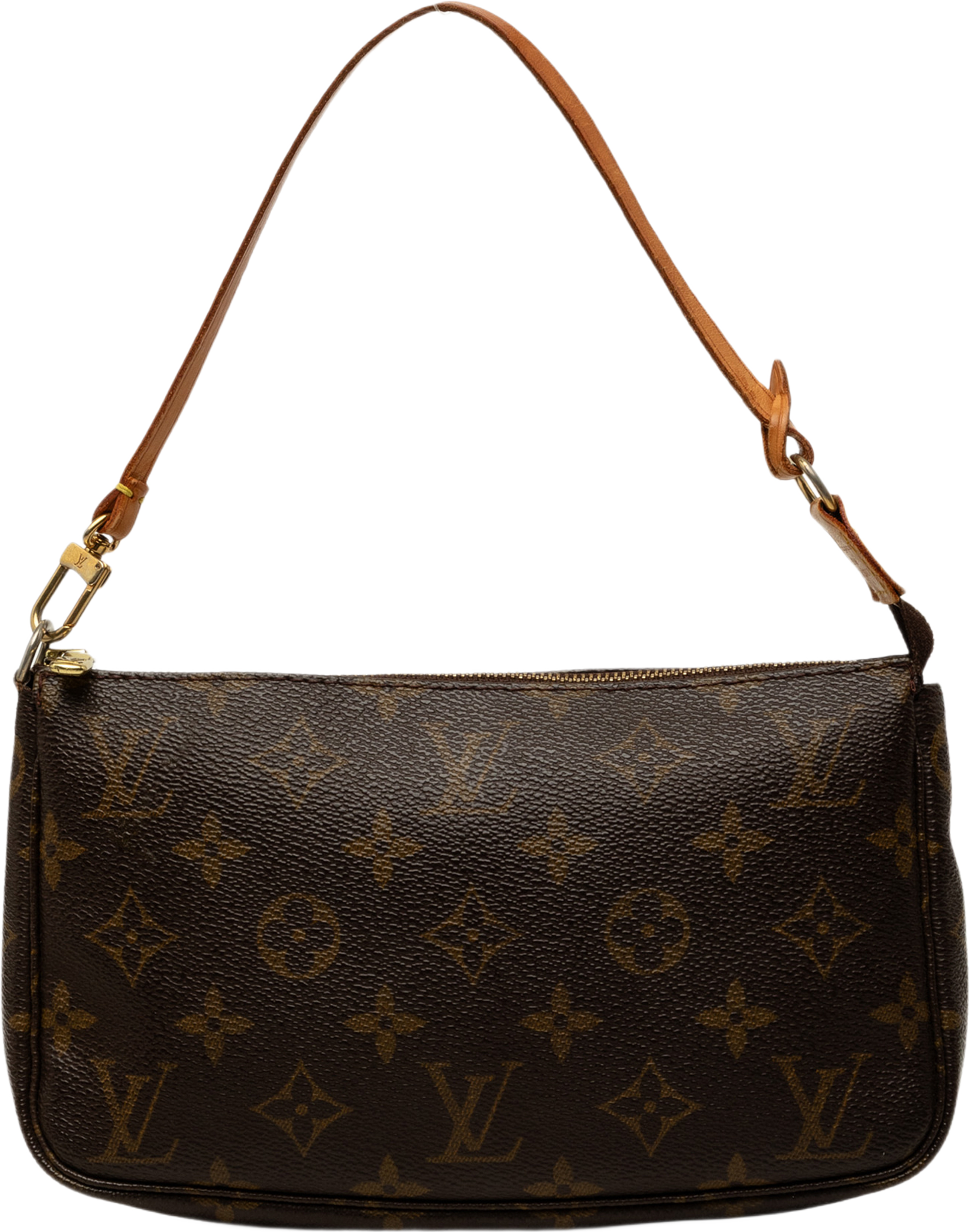 Louis Vuitton Monogram Pochette Accessoires, från Luxclusif, i färgen brun. Klicka för att öppna bilden i stort format